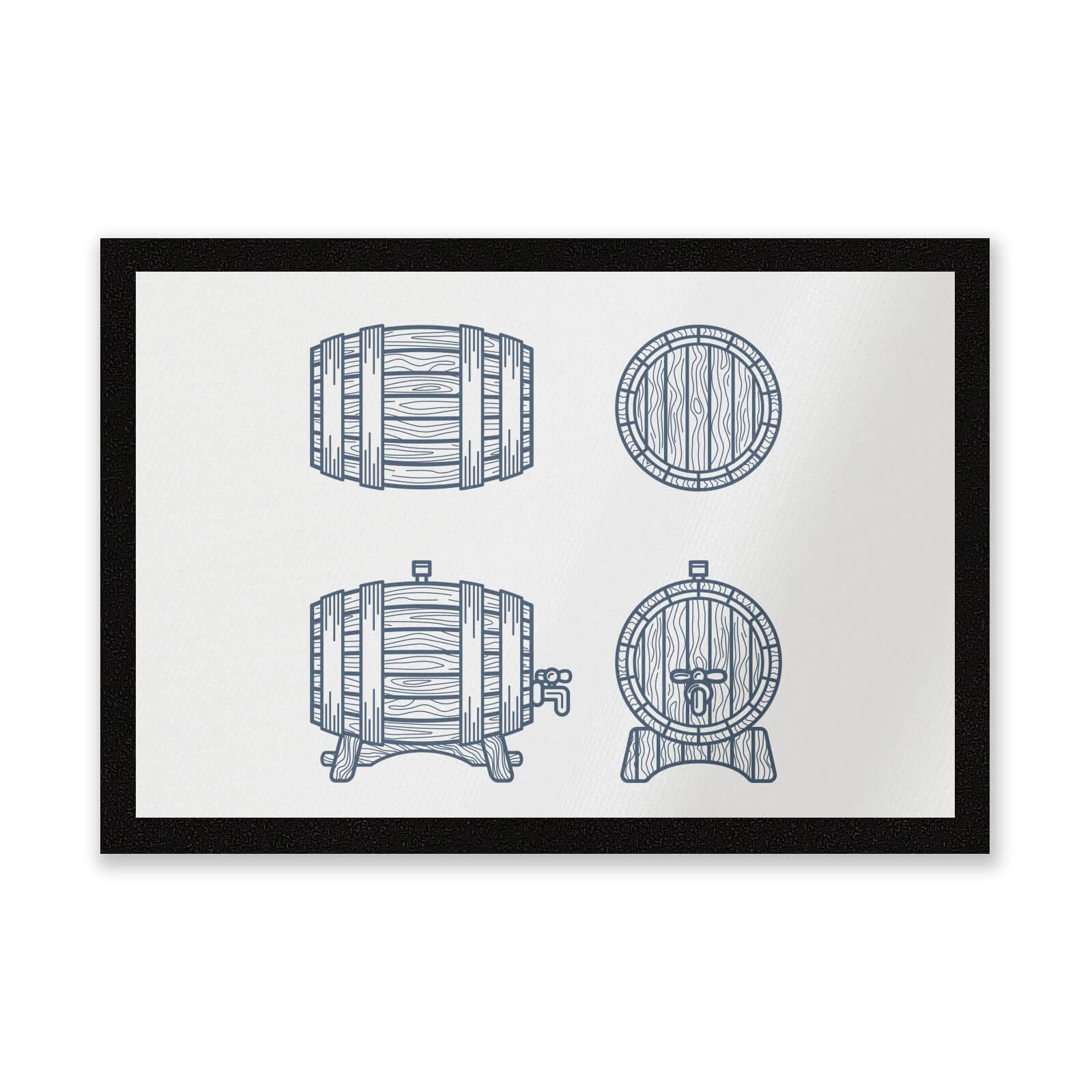Beer Barrels Entrance Mat