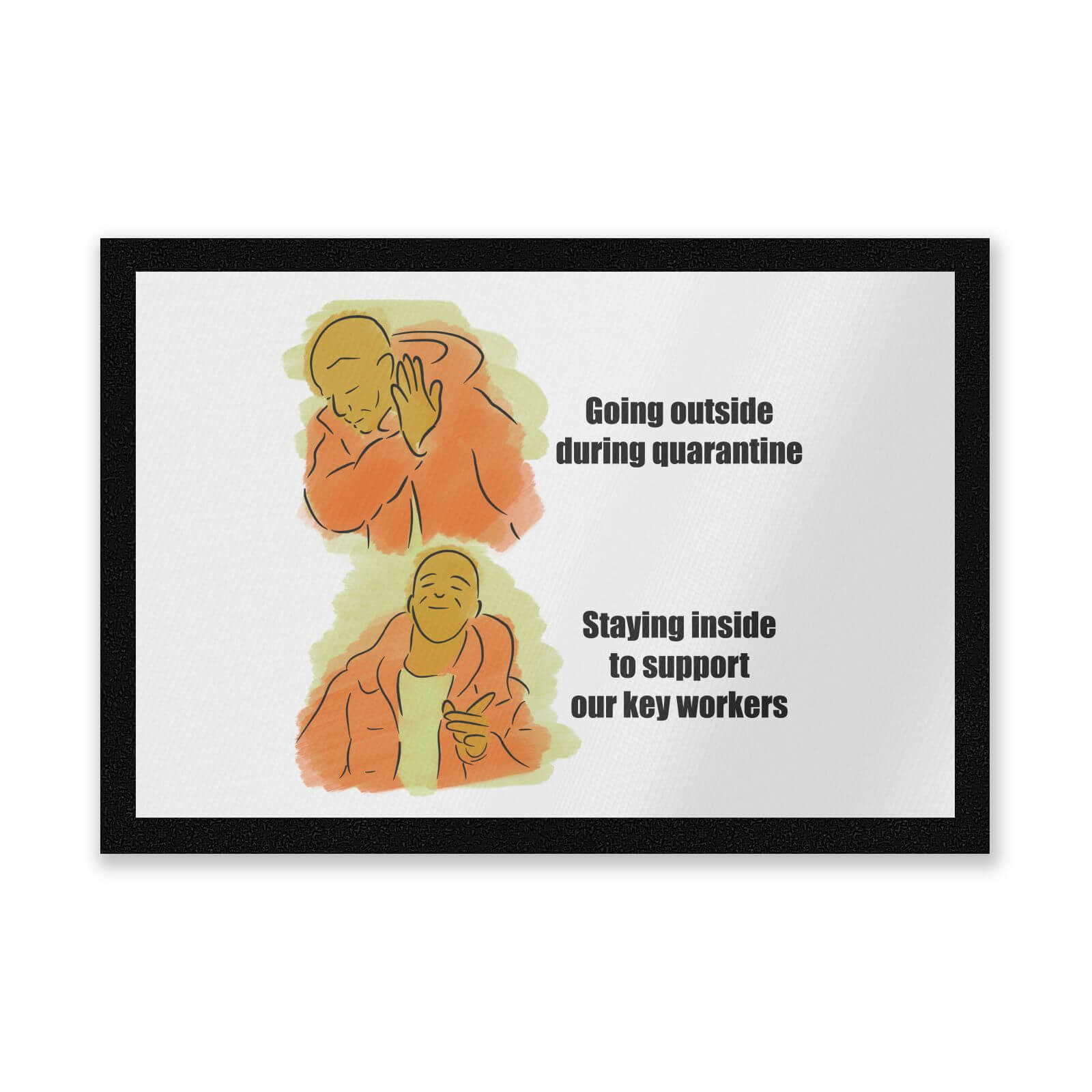 Key Worker Meme Entrance Mat