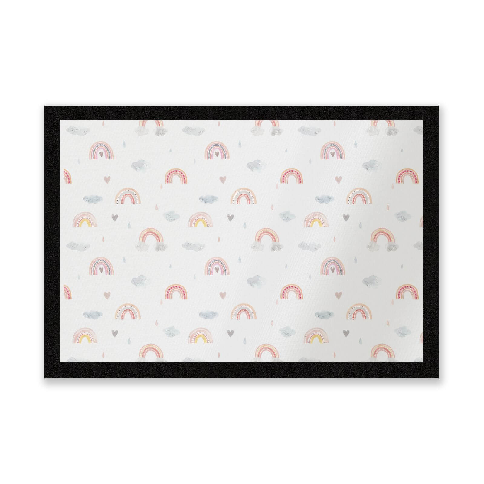 Watercolour Rainbow Pattern Entrance Mat