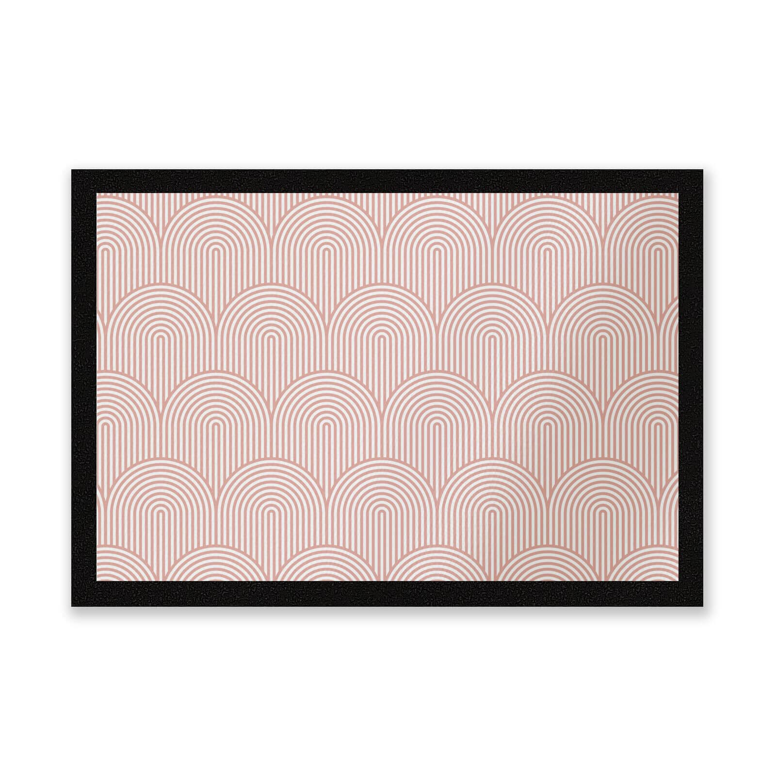 Trippy Rainbow Pink Entrance Mat