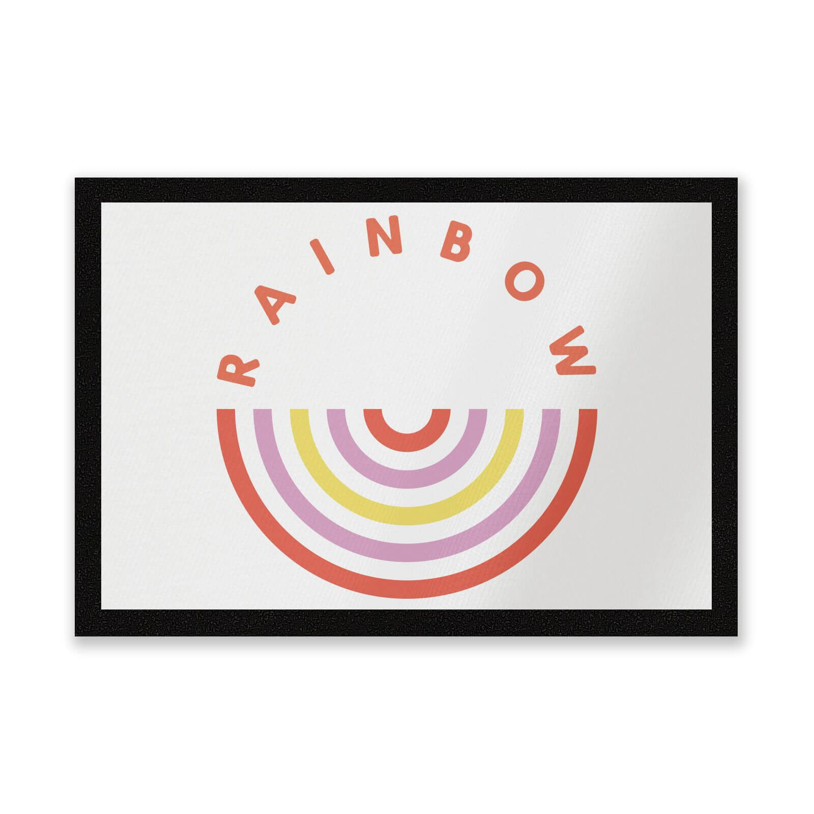 Upside Down Rainbow Entrance Mat