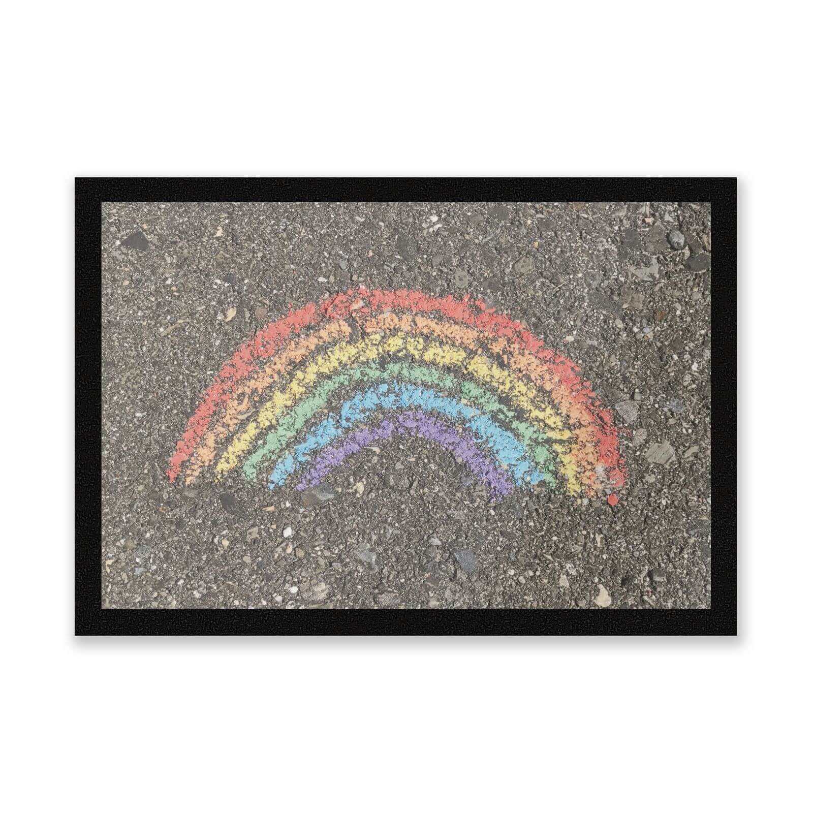 Chalk Rainbow Entrance Mat