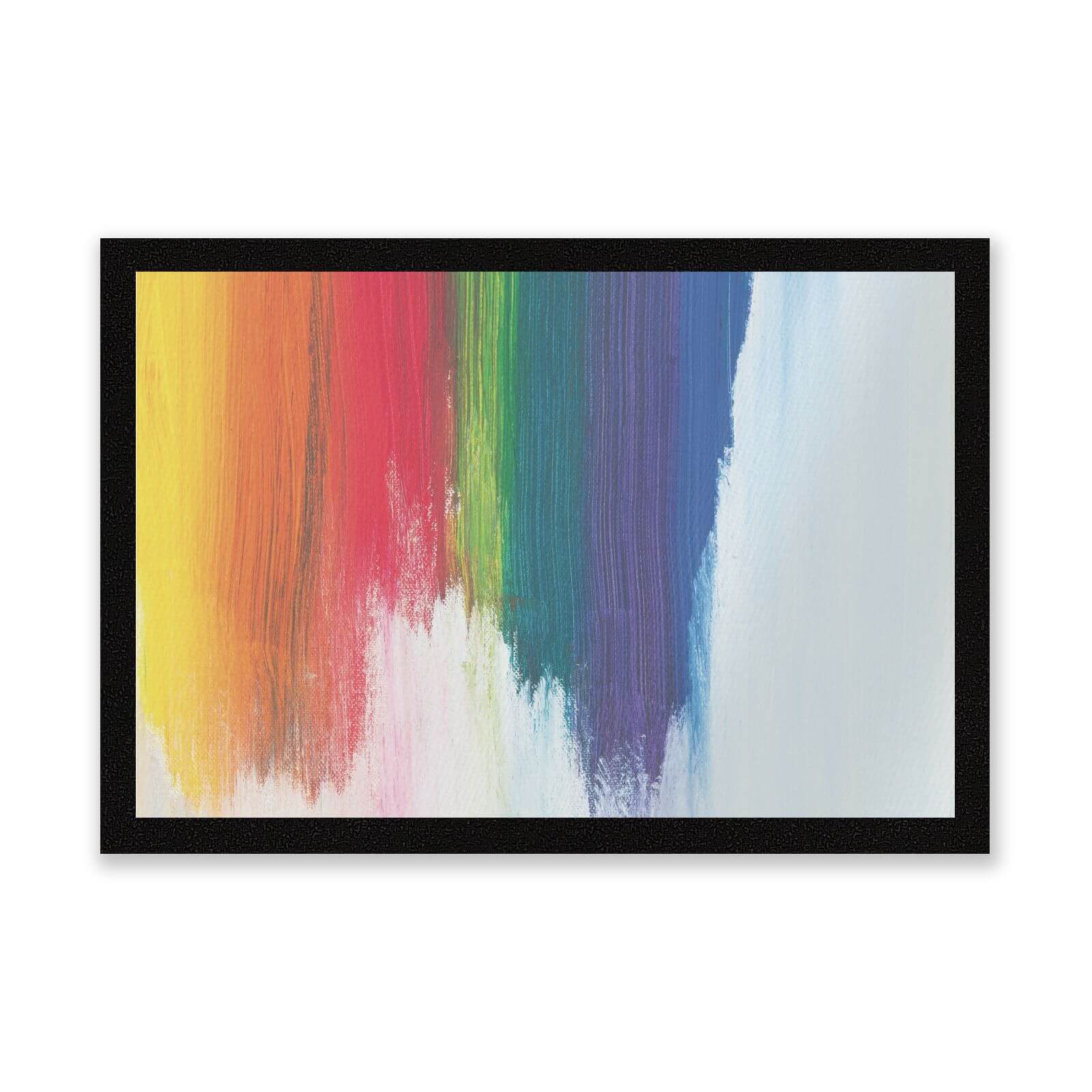 Rainbow Smudge Entrance Mat
