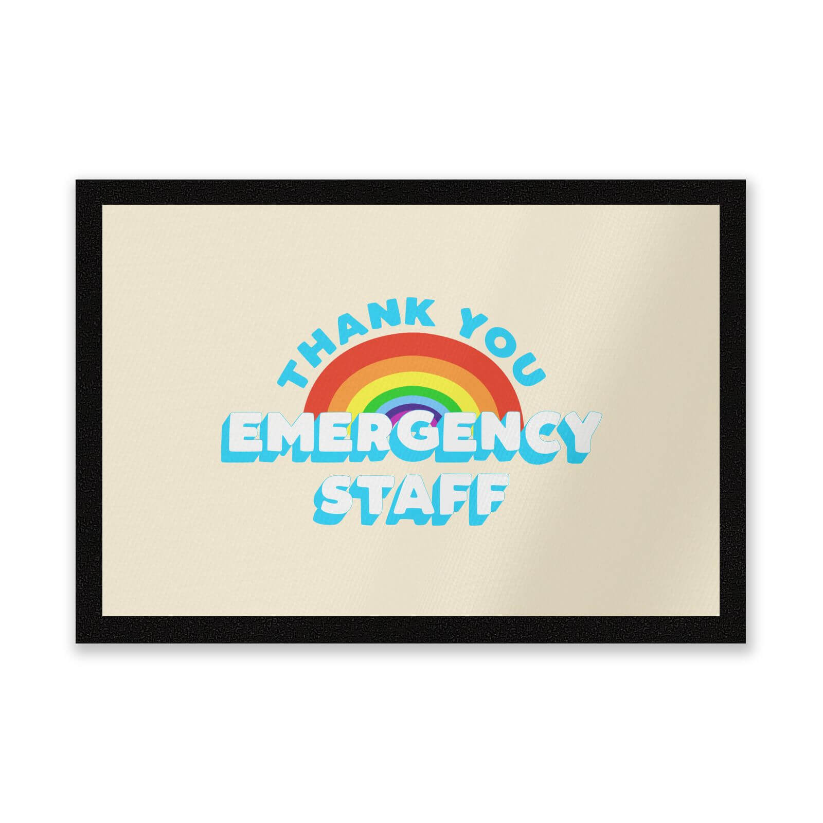 Thank You Emergency Staff Entrance Mat