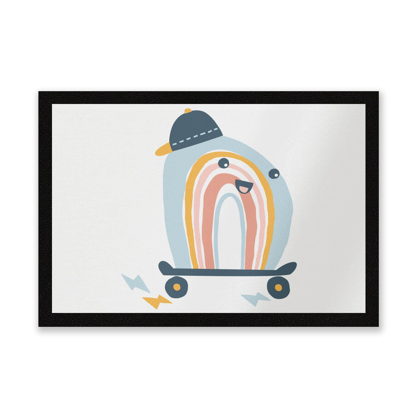 Skating Rainbow Entrance Mat