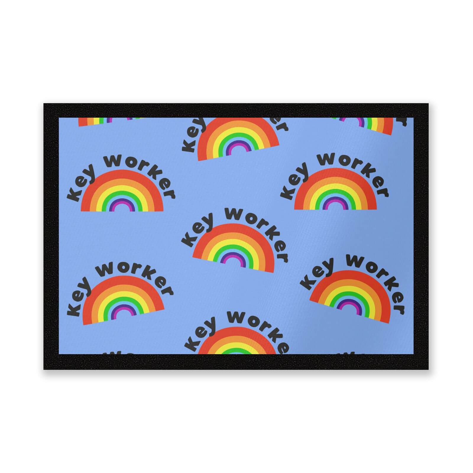 Key Worker Rainbow Entrance Mat