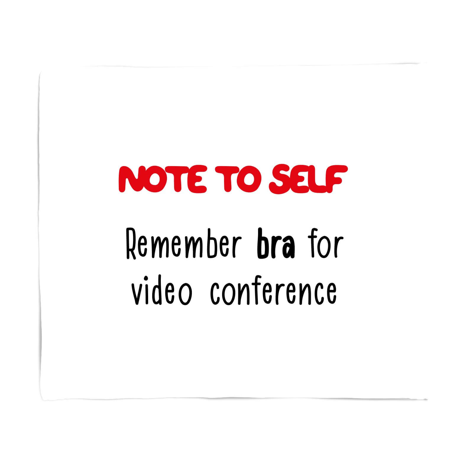 Remember Bra Fleece Blanket