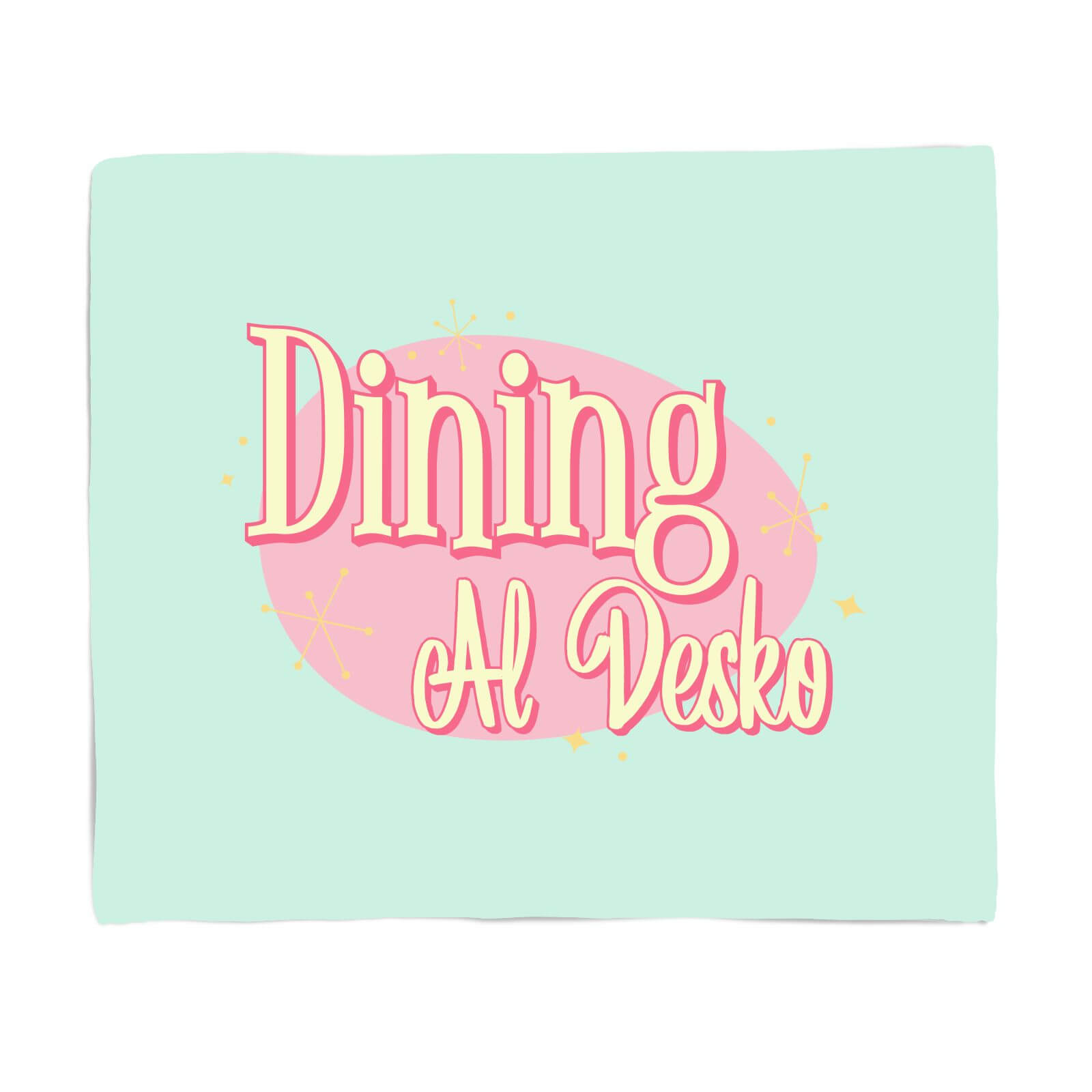 Dining Al Desko Diner Fleece Blanket