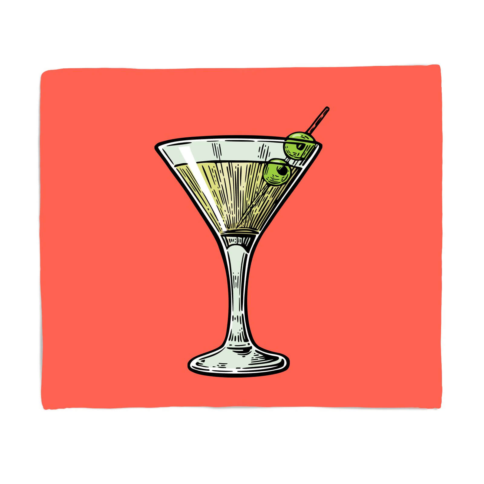 Martini Fleece Blanket