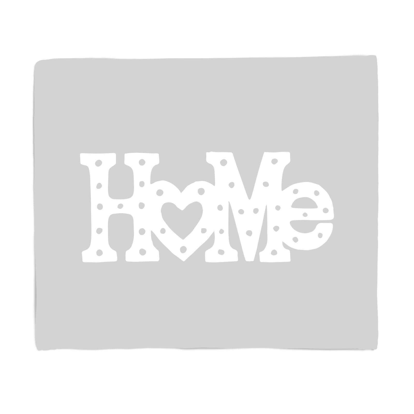 Home Typographic Fleece Blanket