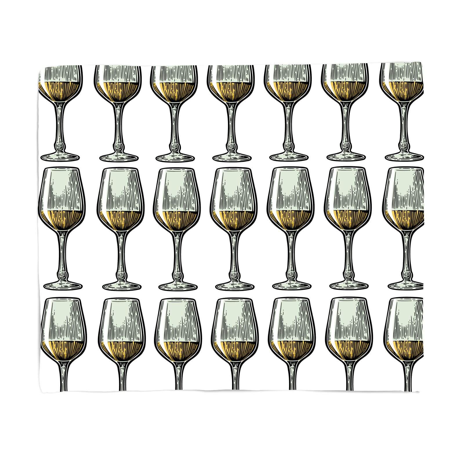 White Wine Fleece Blanket