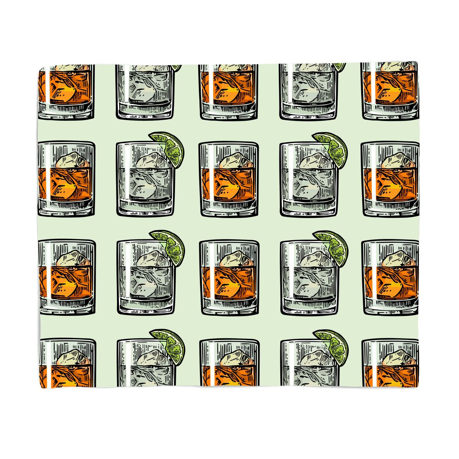 Whisky And Vodka Fleece Blanket