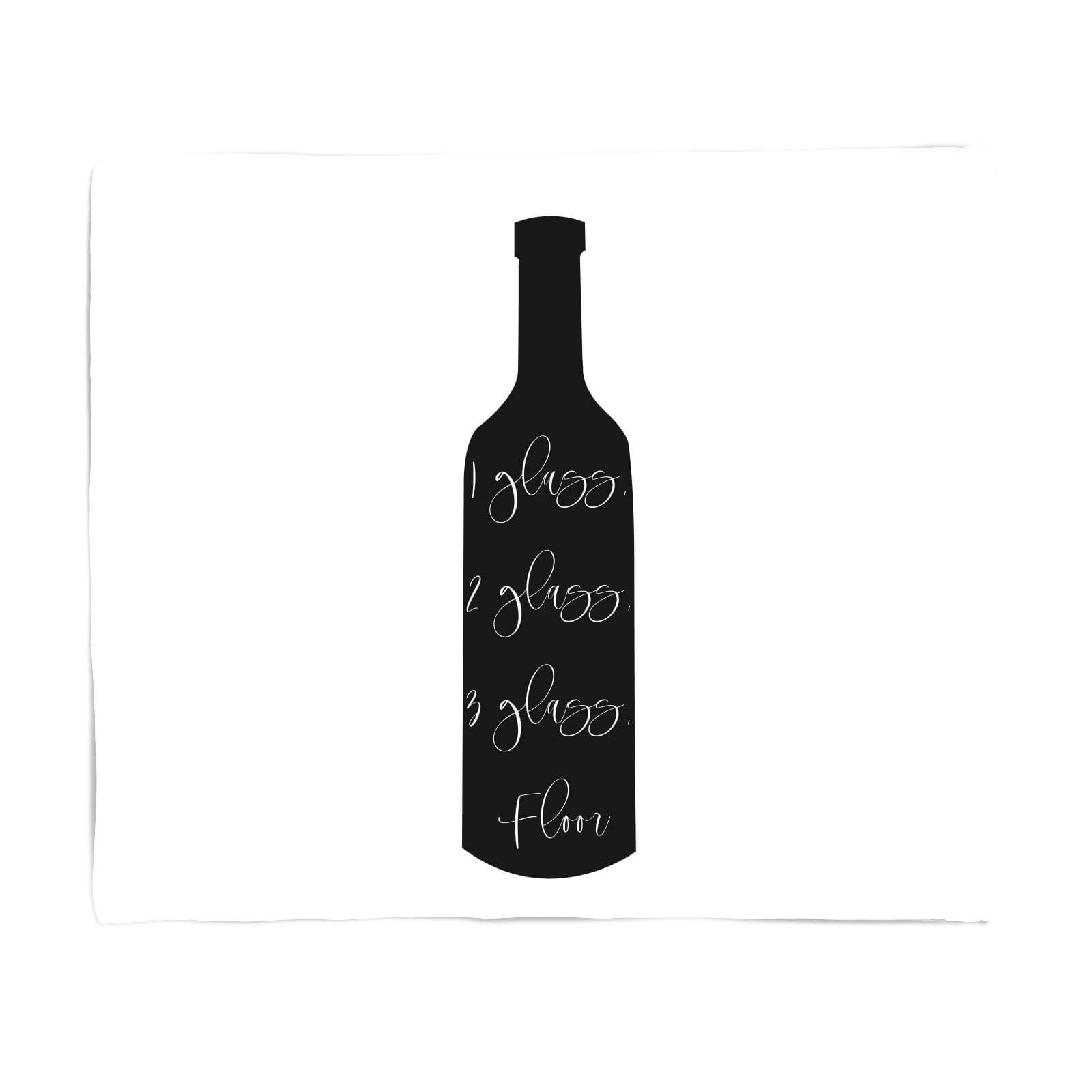 1 Glass, 2 Glass, 3 Glass, Floor. Fleece Blanket