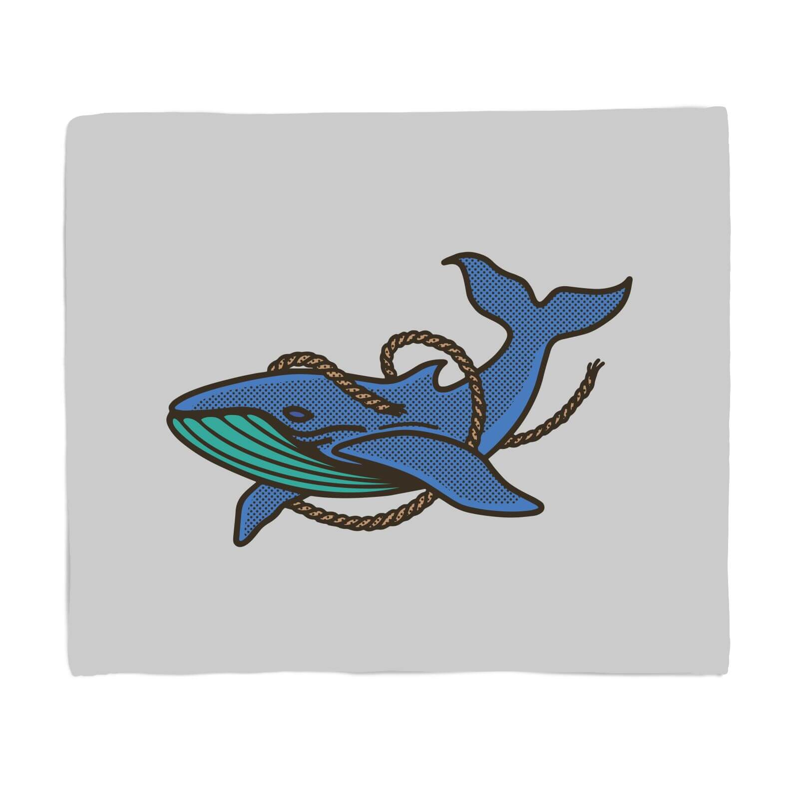 Sea Blue Whale Fleece Blanket