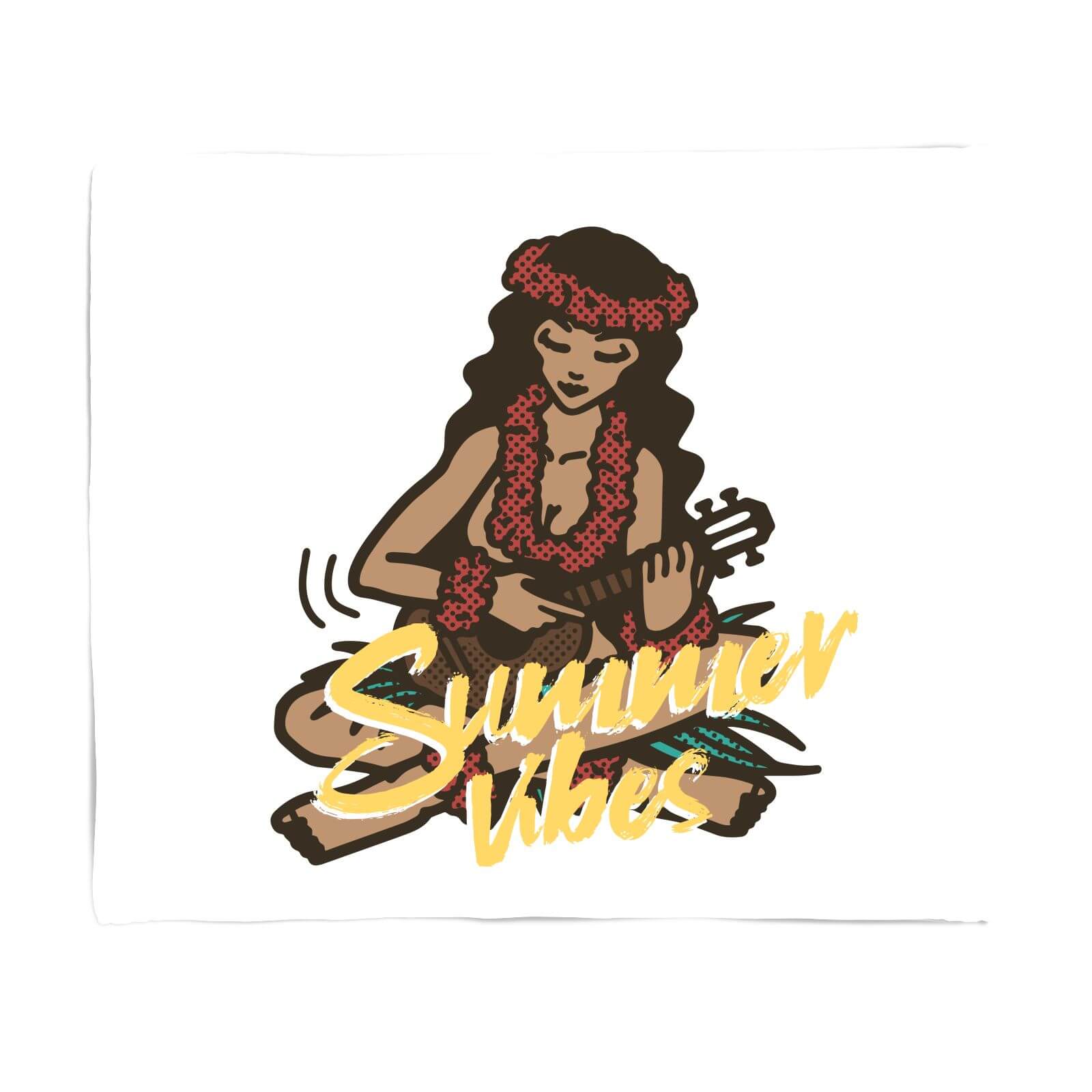 Summer Vibes Fleece Blanket