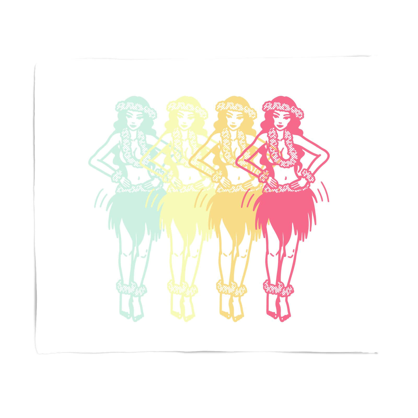 Hula Girls Fleece Blanket