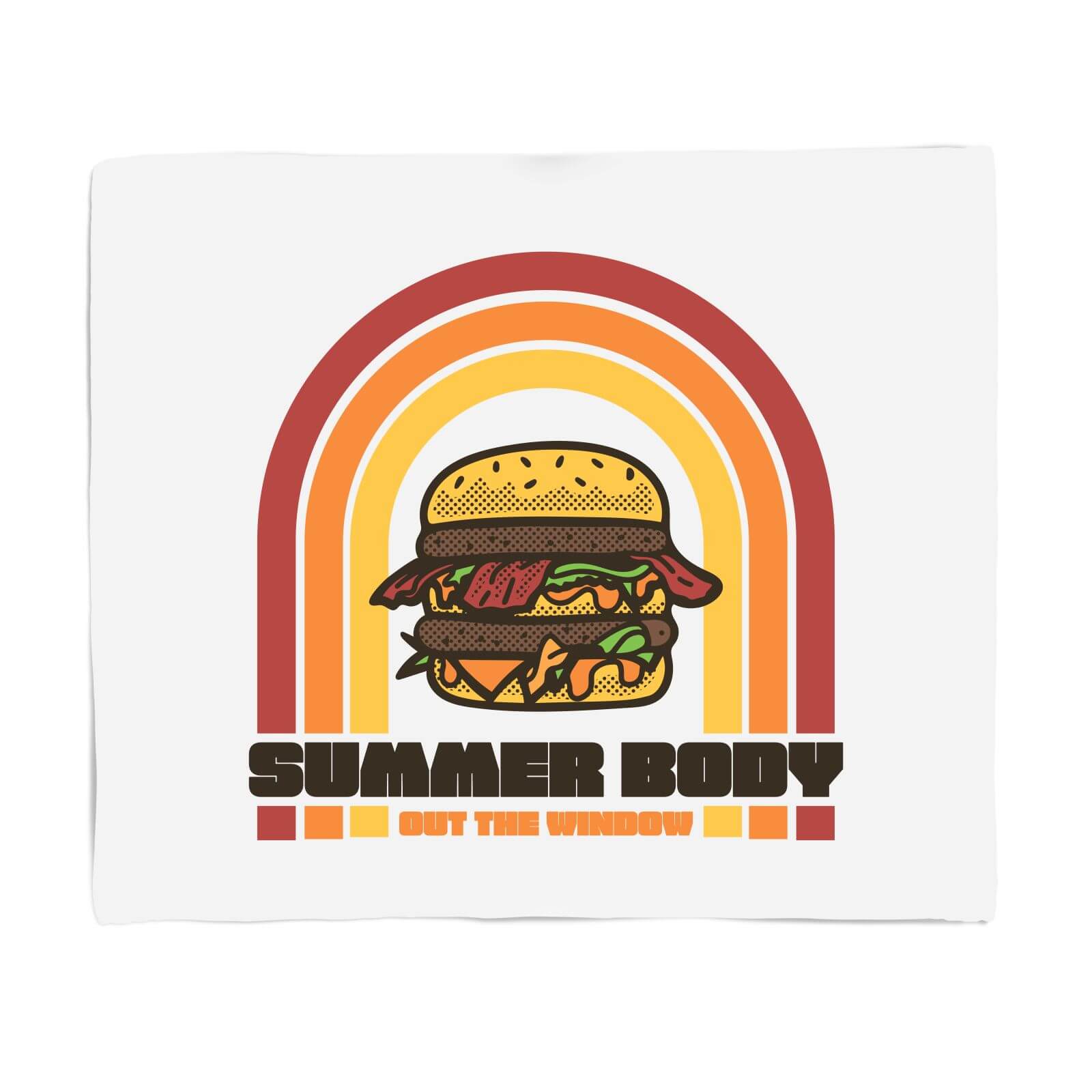 Summer Body Out The Window Fleece Blanket