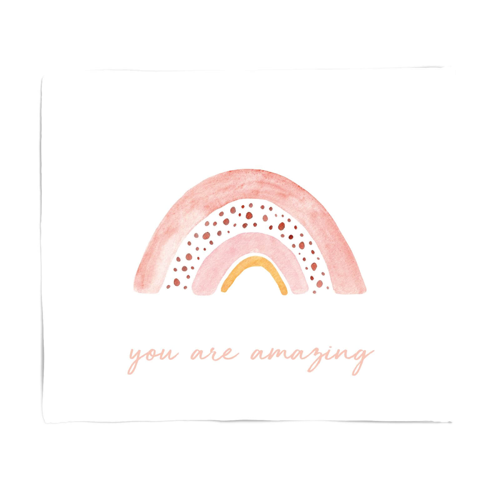 You Are Amazing Rainbow Fleece Blanket