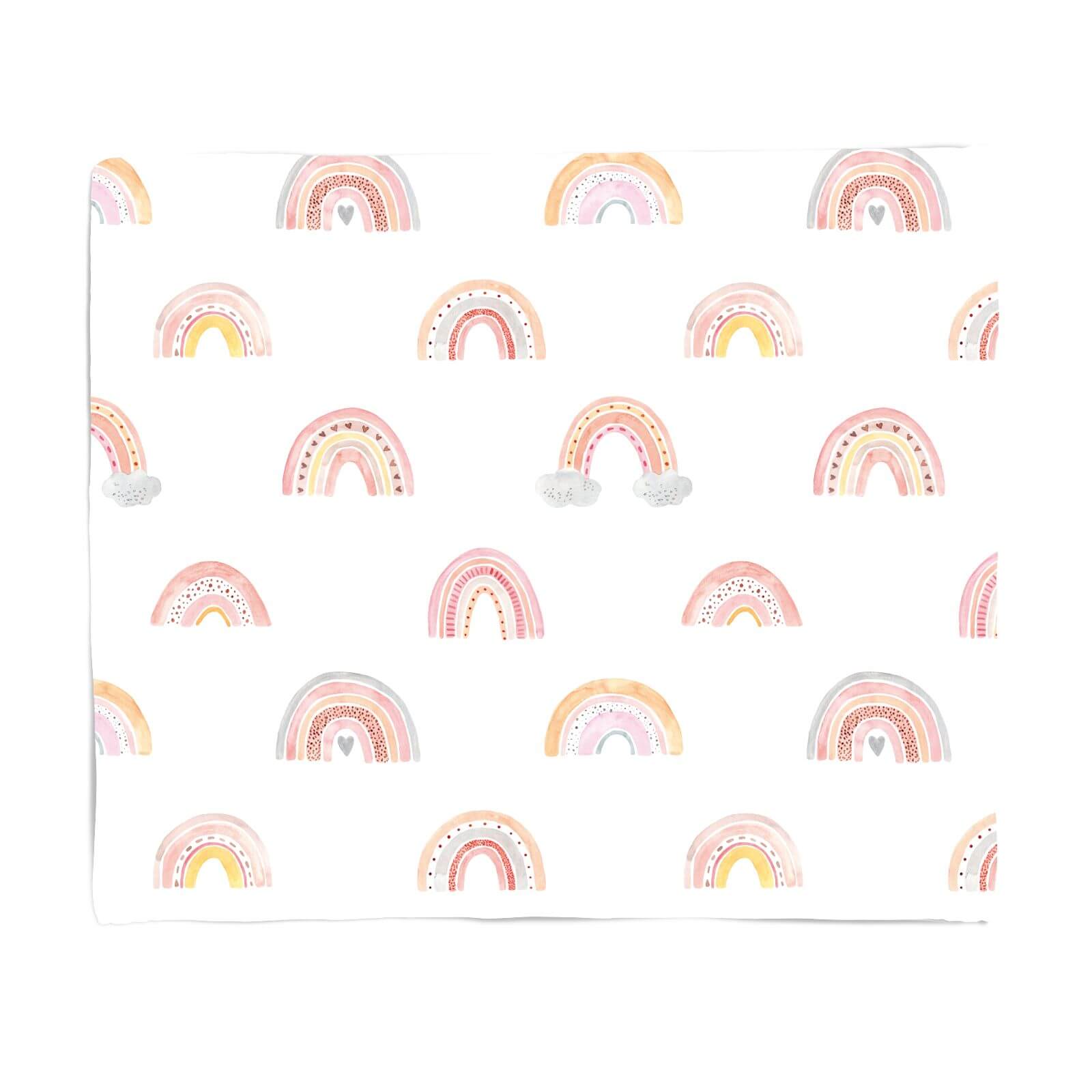 Rainbow  Rainbow Pattern Fleece Blanket | M