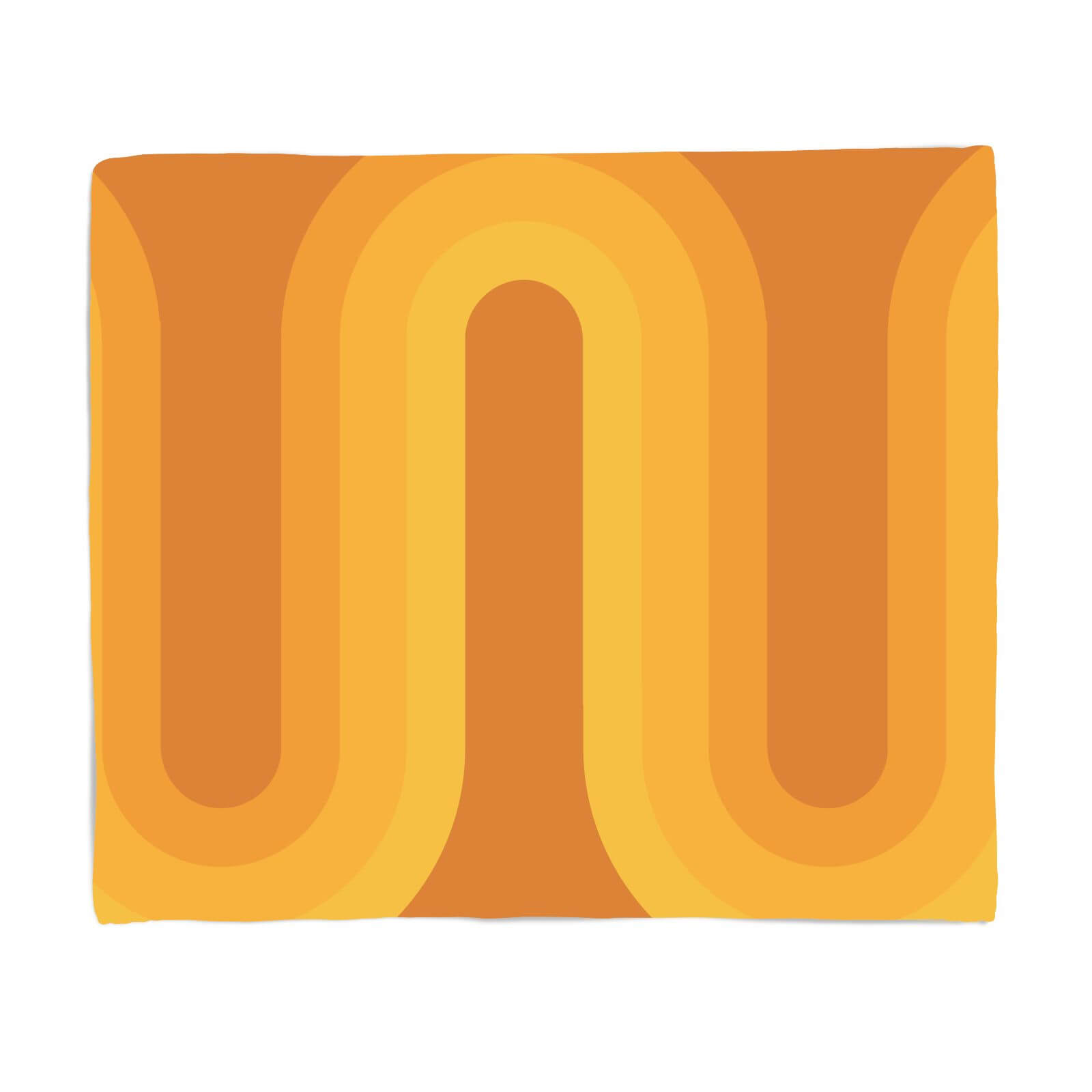 Yellow Groove Fleece Blanket