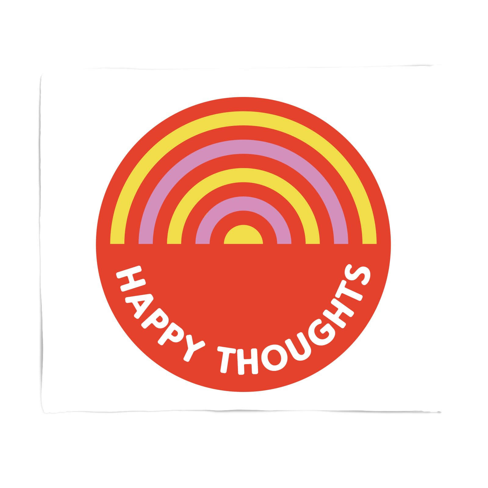 Happy Thoughts Fleece Blanket
