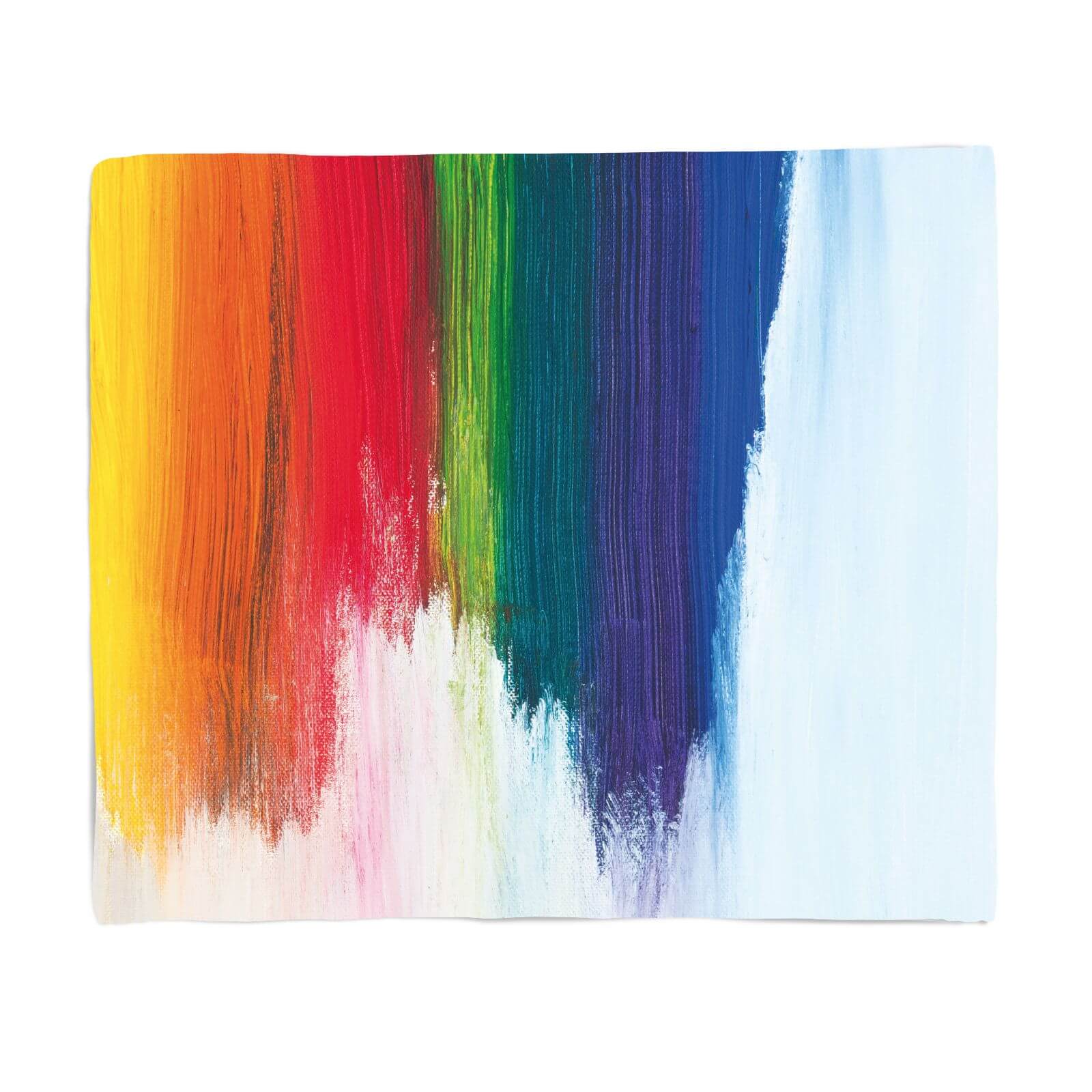 Rainbow Smudge Fleece Blanket
