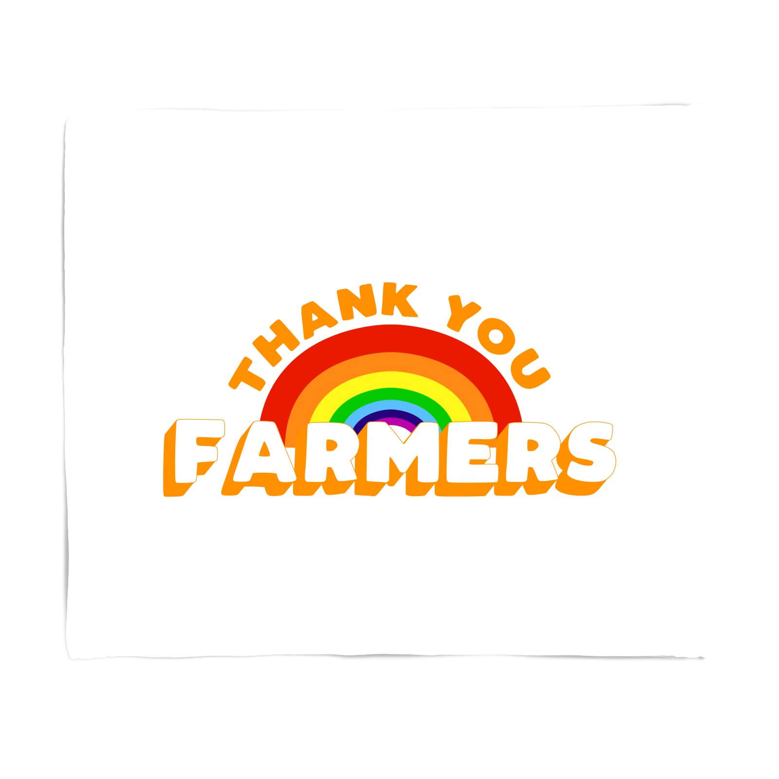 Thank You Farmers Fleece Blanket