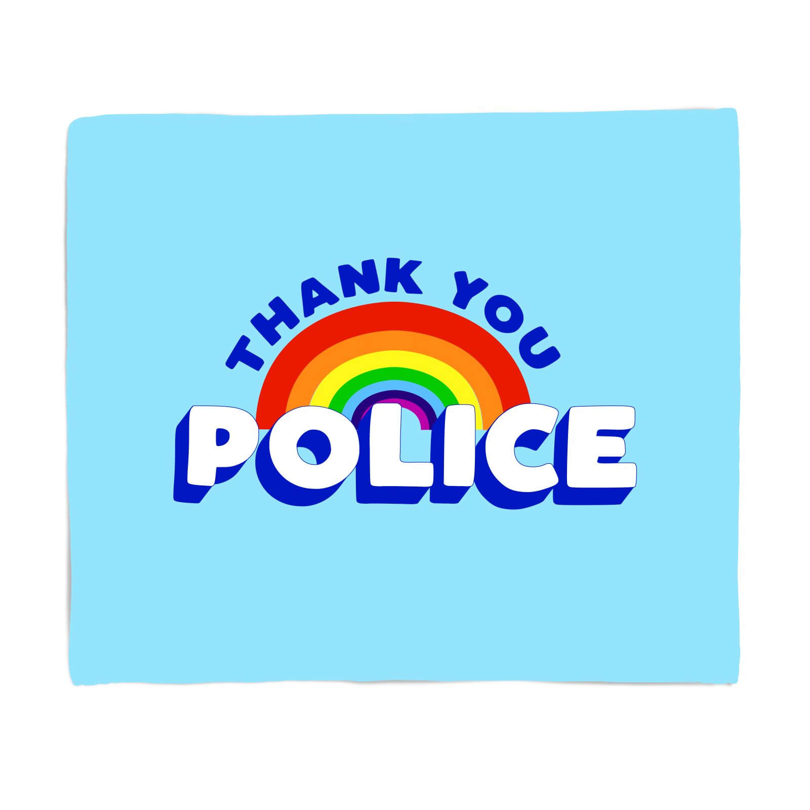 Thank You Police Fleece Blanket