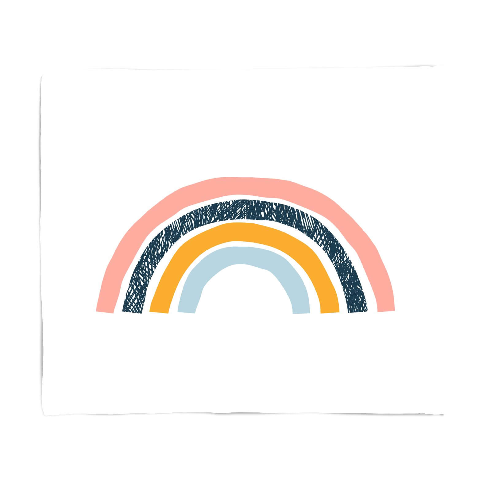 Textured Rainbow Fleece Blanket