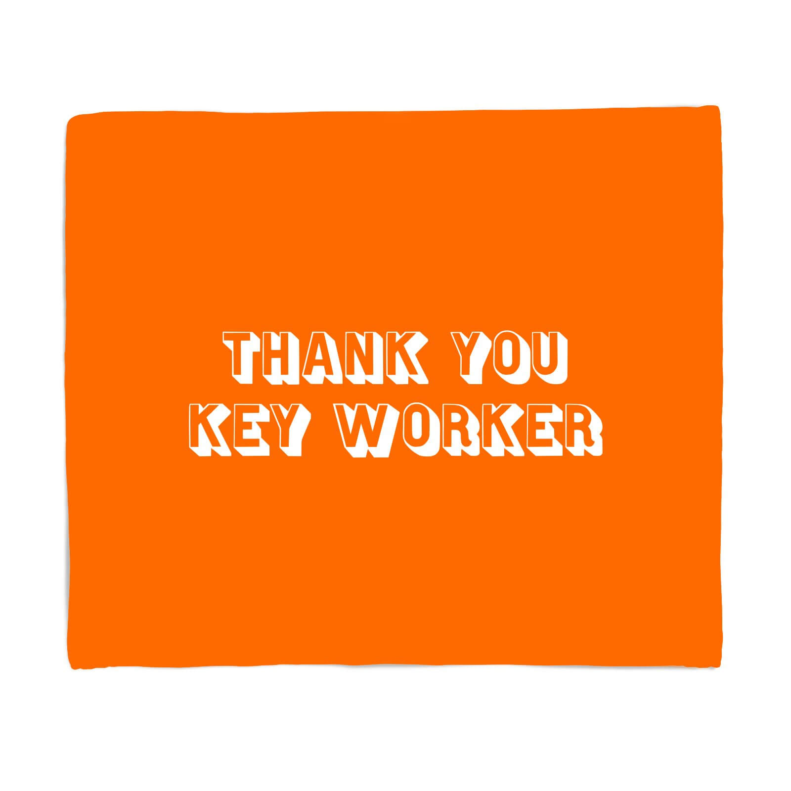 Thank You Key Worker Fleece Blanket