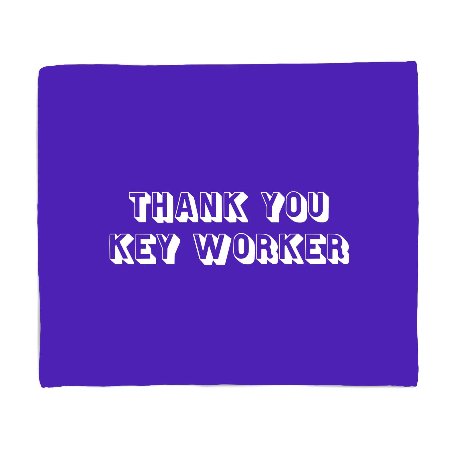 Thank You Key Worker Fleece Blanket