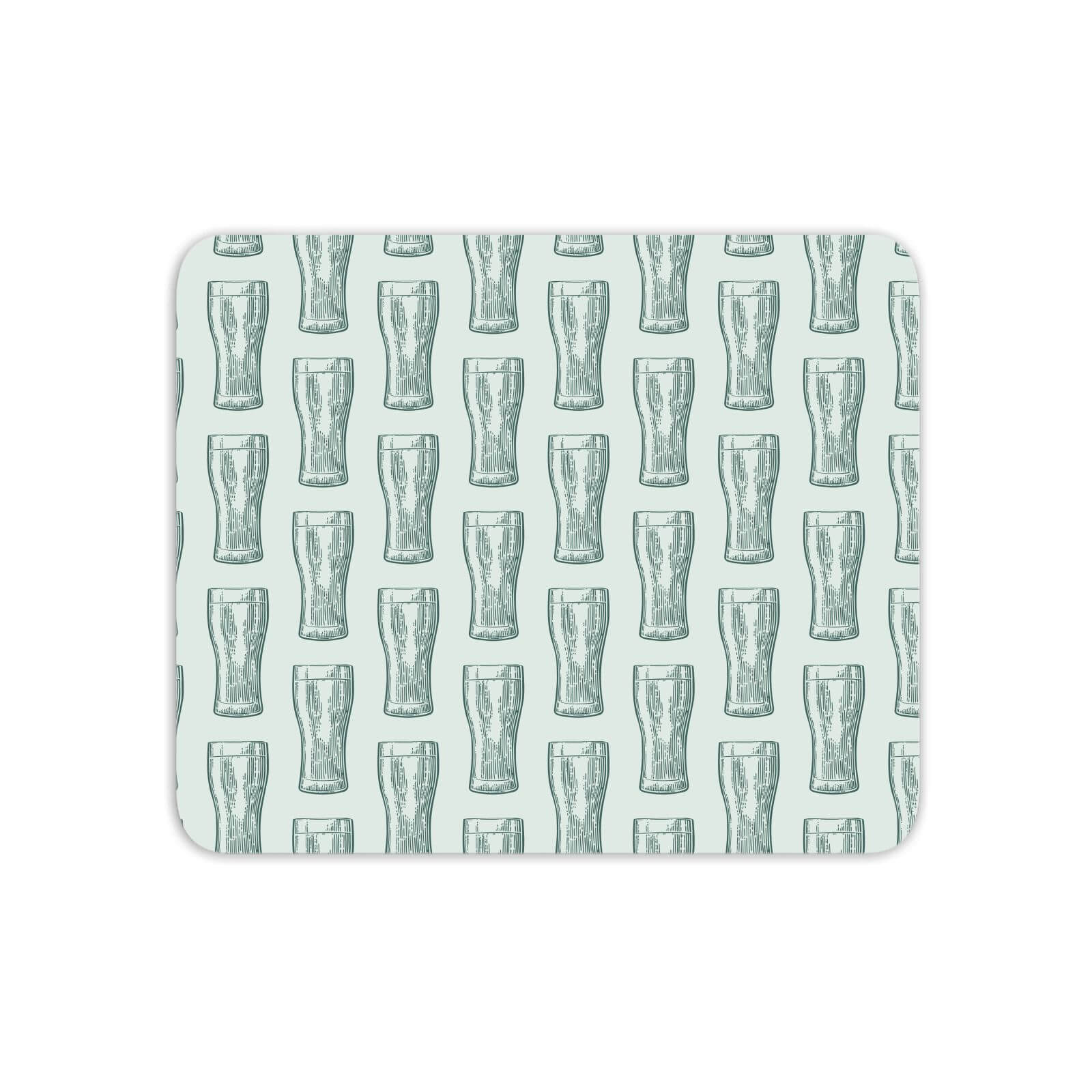 Beer Glass Pattern Mouse Mat