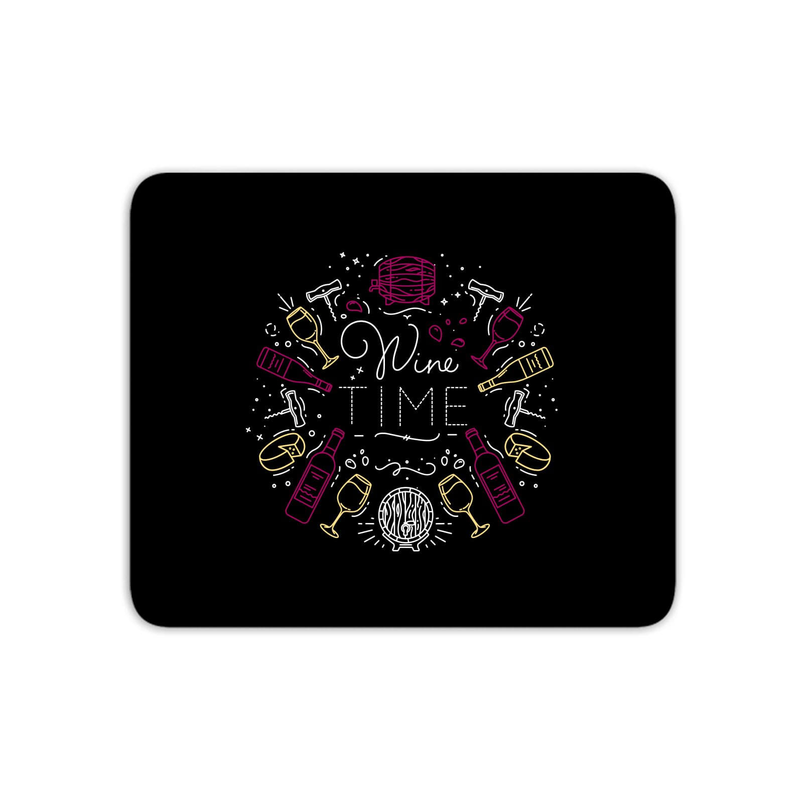 Wine Time Mouse Mat