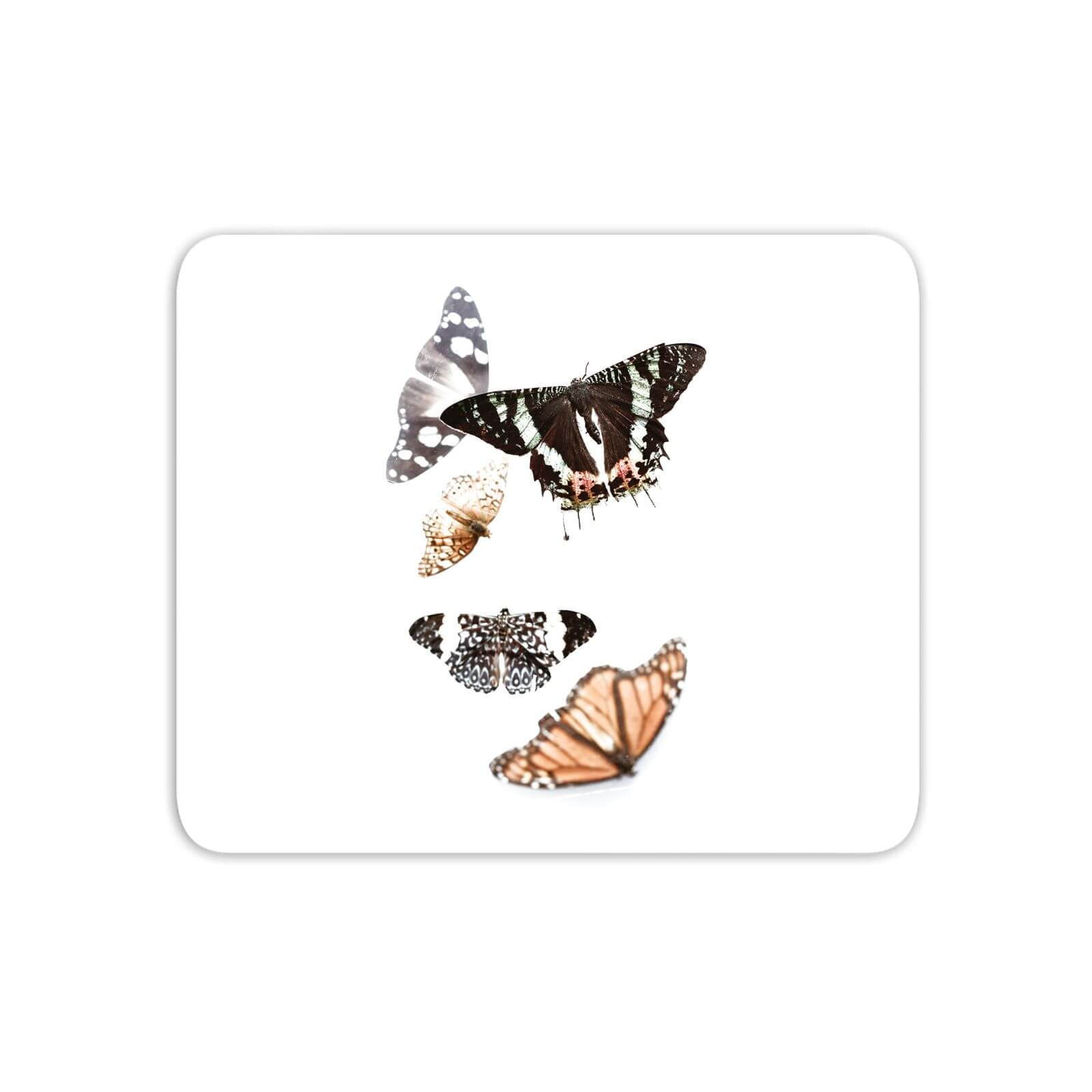 Isolated Butterflies Mouse Mat