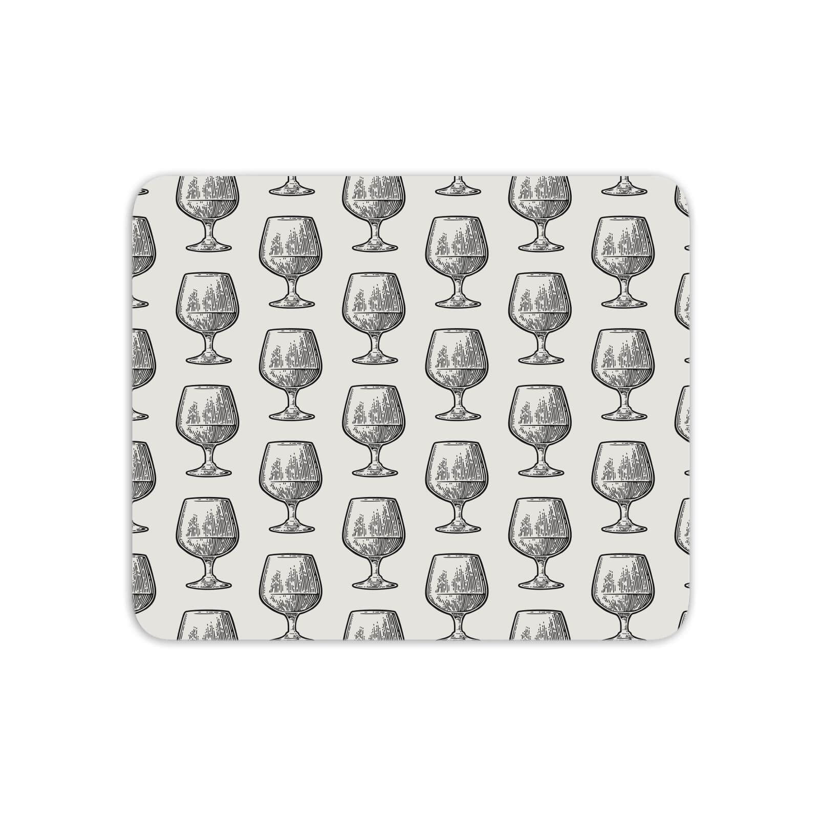 Whisky Glass Pattern Mouse Mat