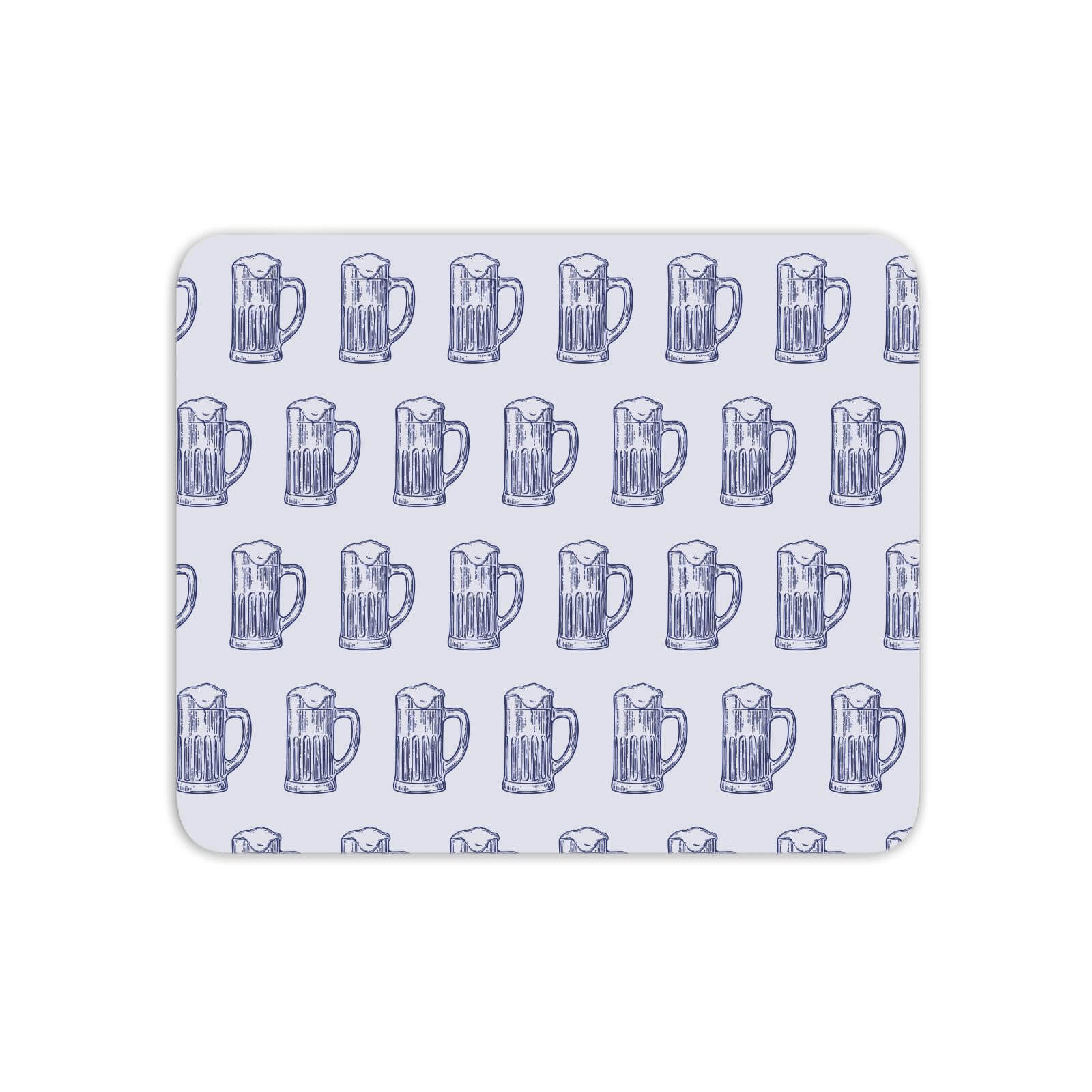 Beer Glass Pattern Mouse Mat