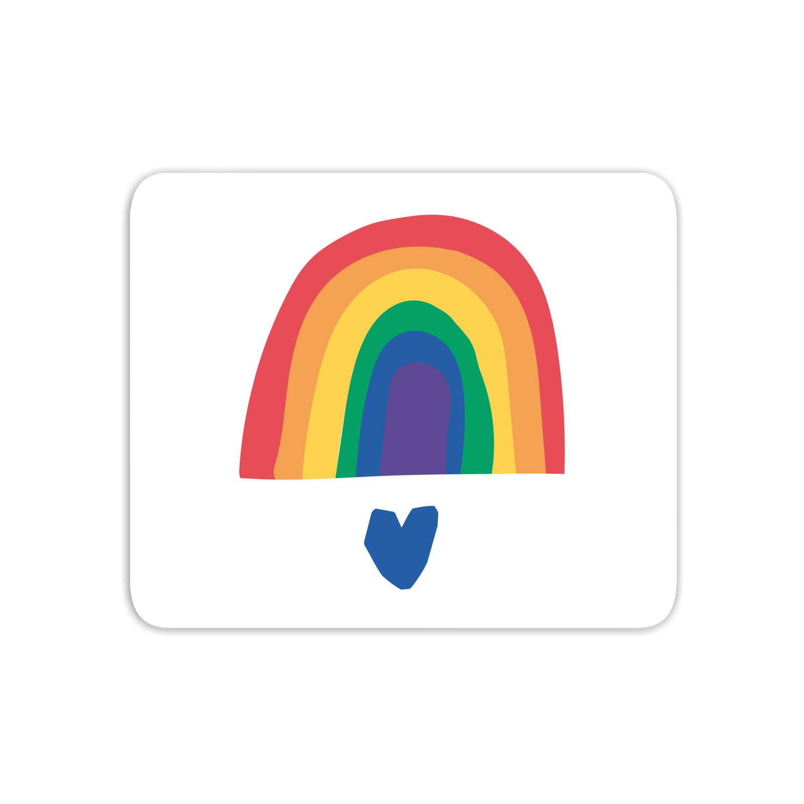 Rainbow And Heart Mouse Mat