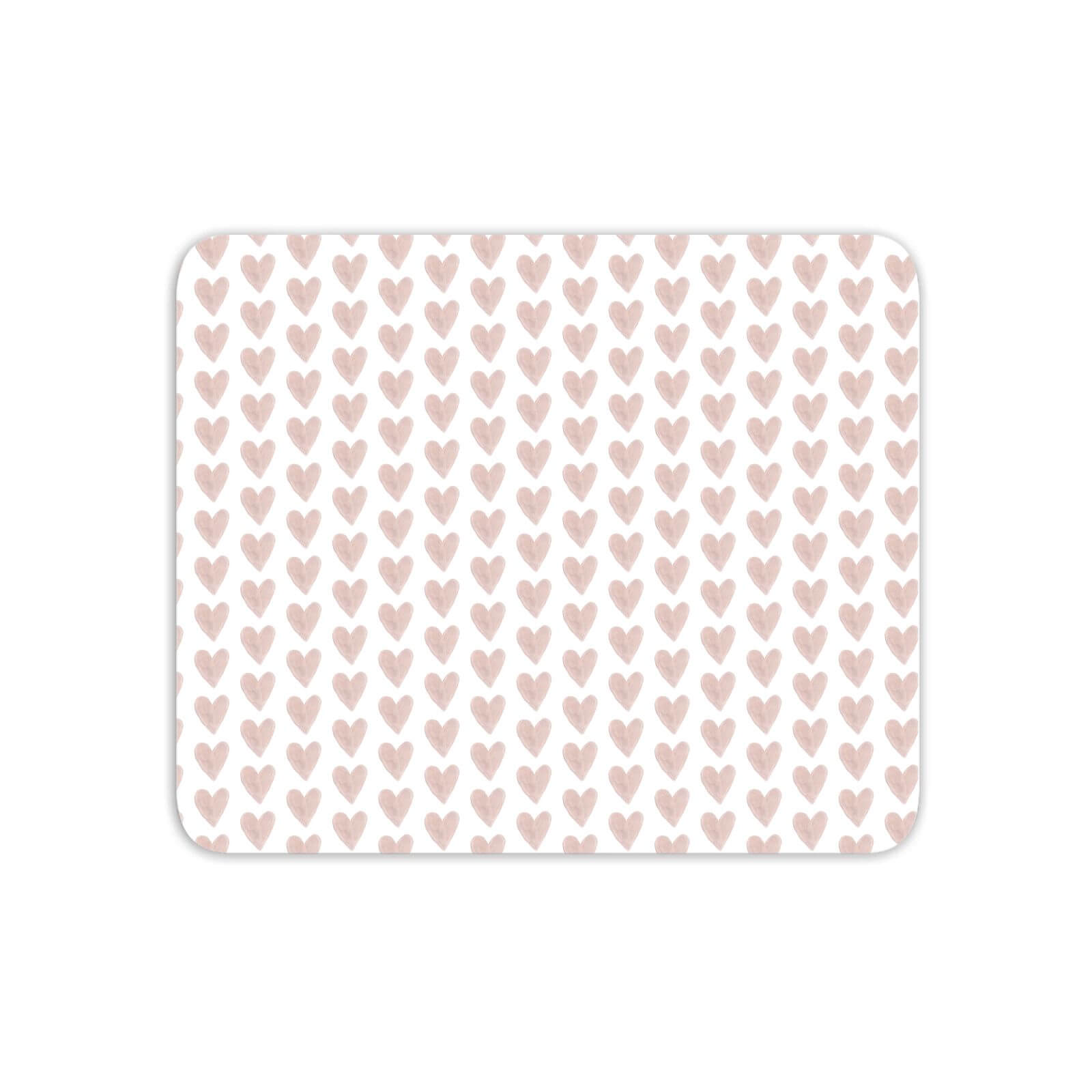 Pink Hearts Mouse Mat