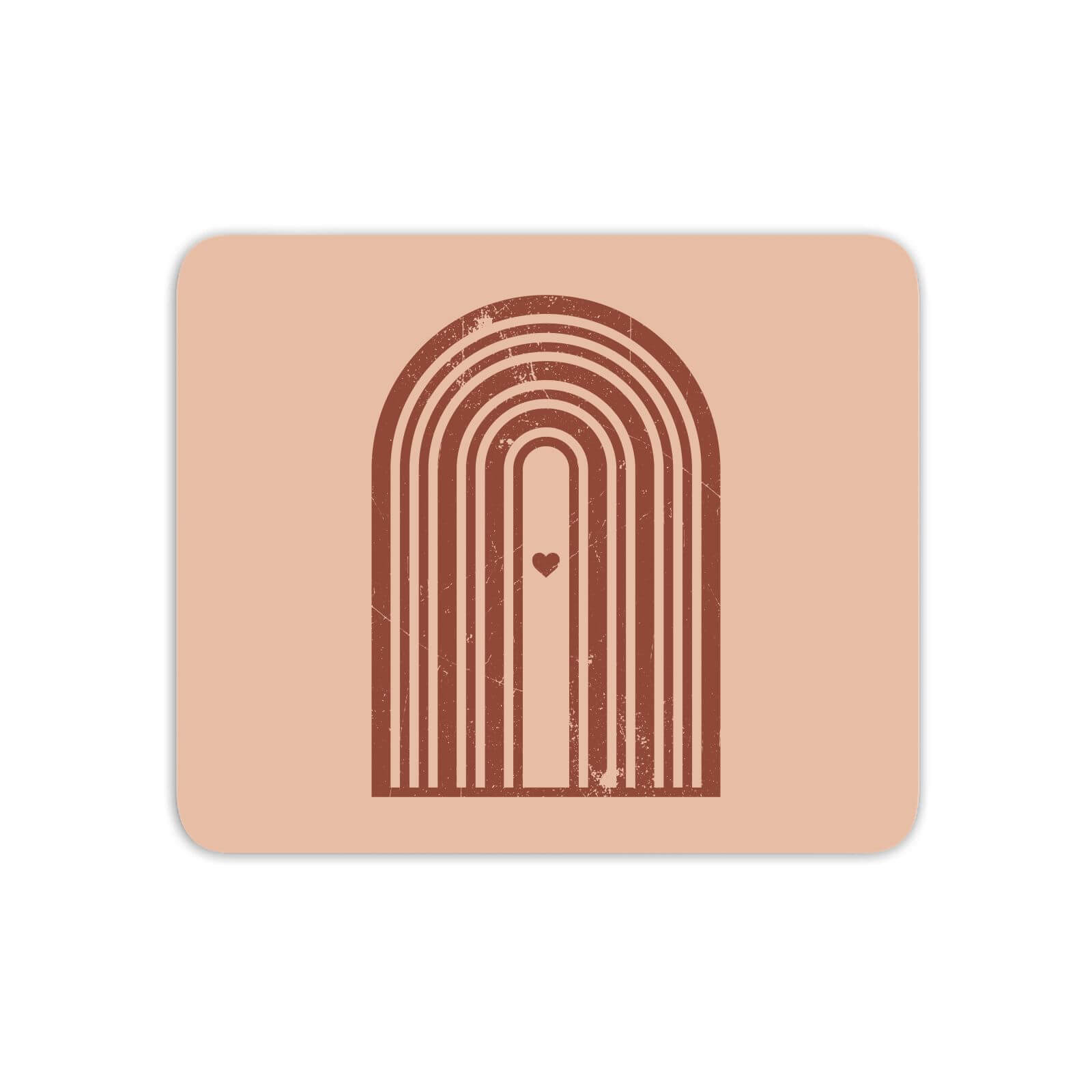 Distressed Rainbow Love Mouse Mat