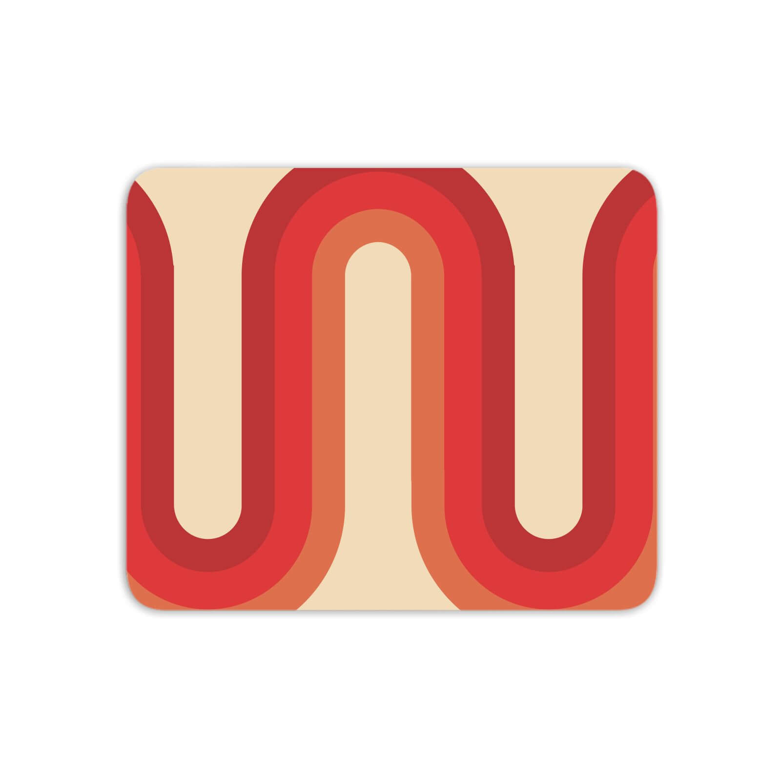 Red Groove Mouse Mat