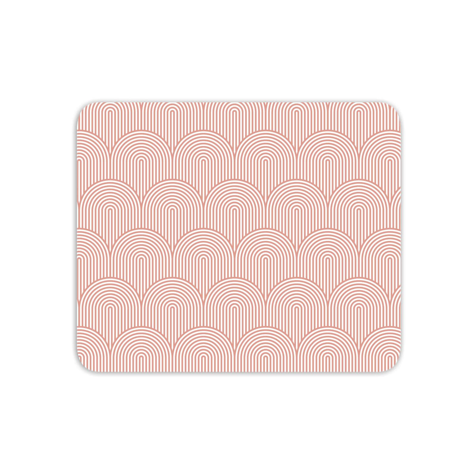 Trippy Rainbow Pink Mouse Mat