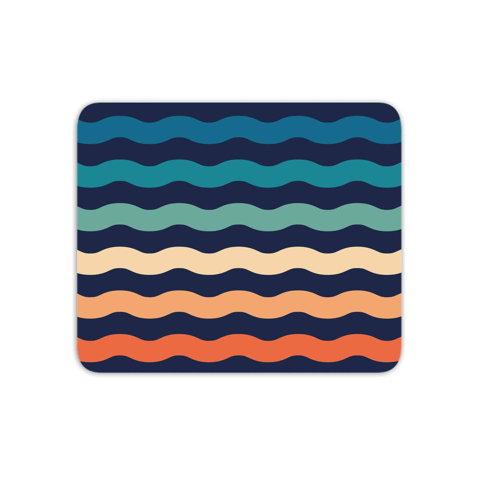Rainbow Wave Mouse Mat