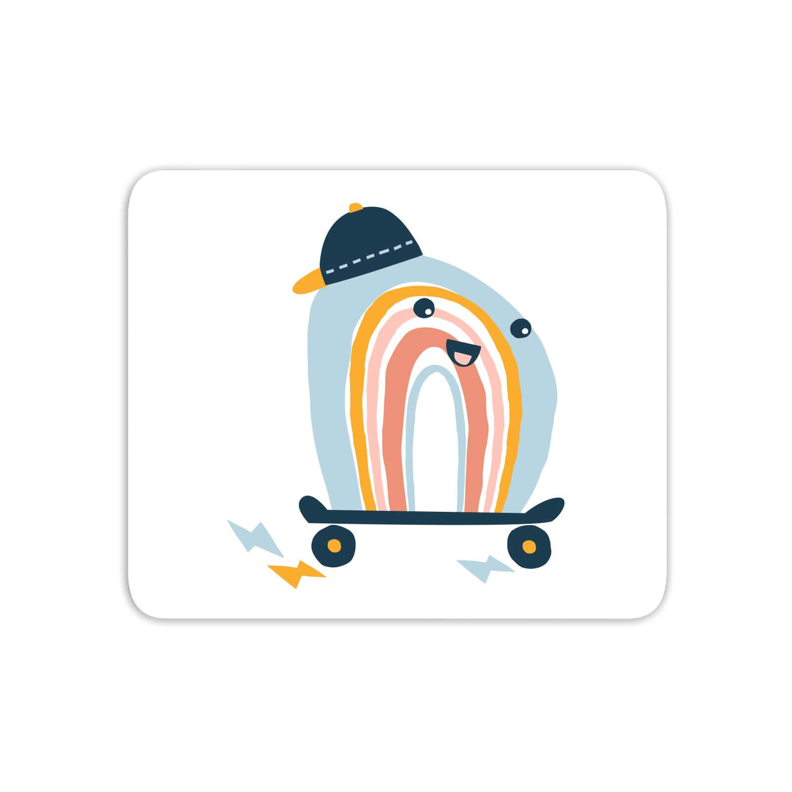 Skating Rainbow Mouse Mat
