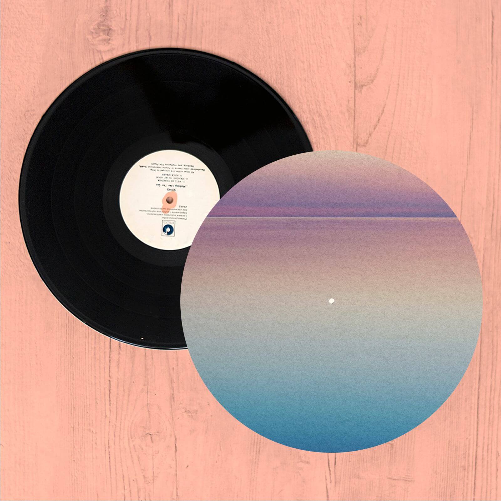 Sunset Blue And Pink Slip Mat