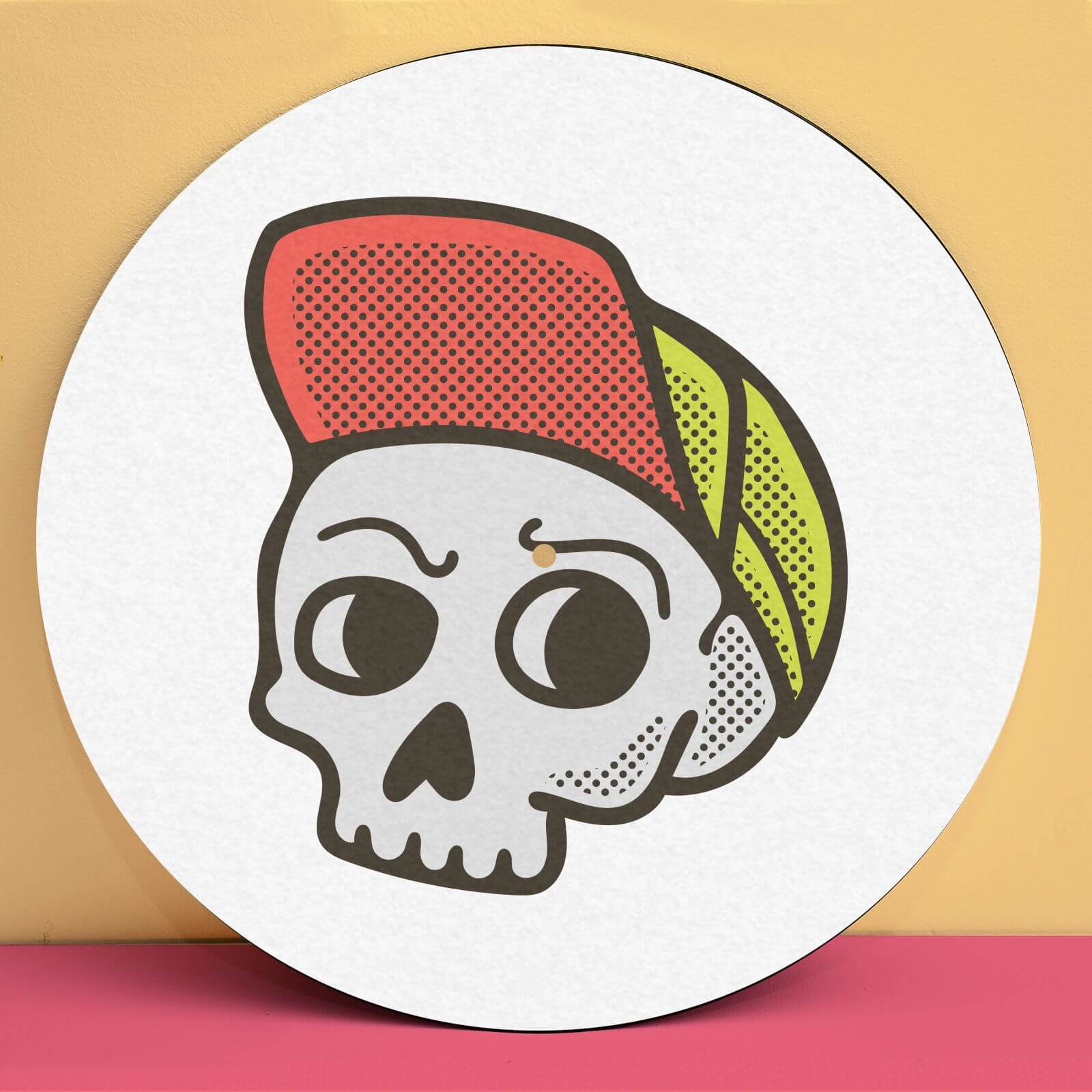 Baseball Cap Skull Slip Mat