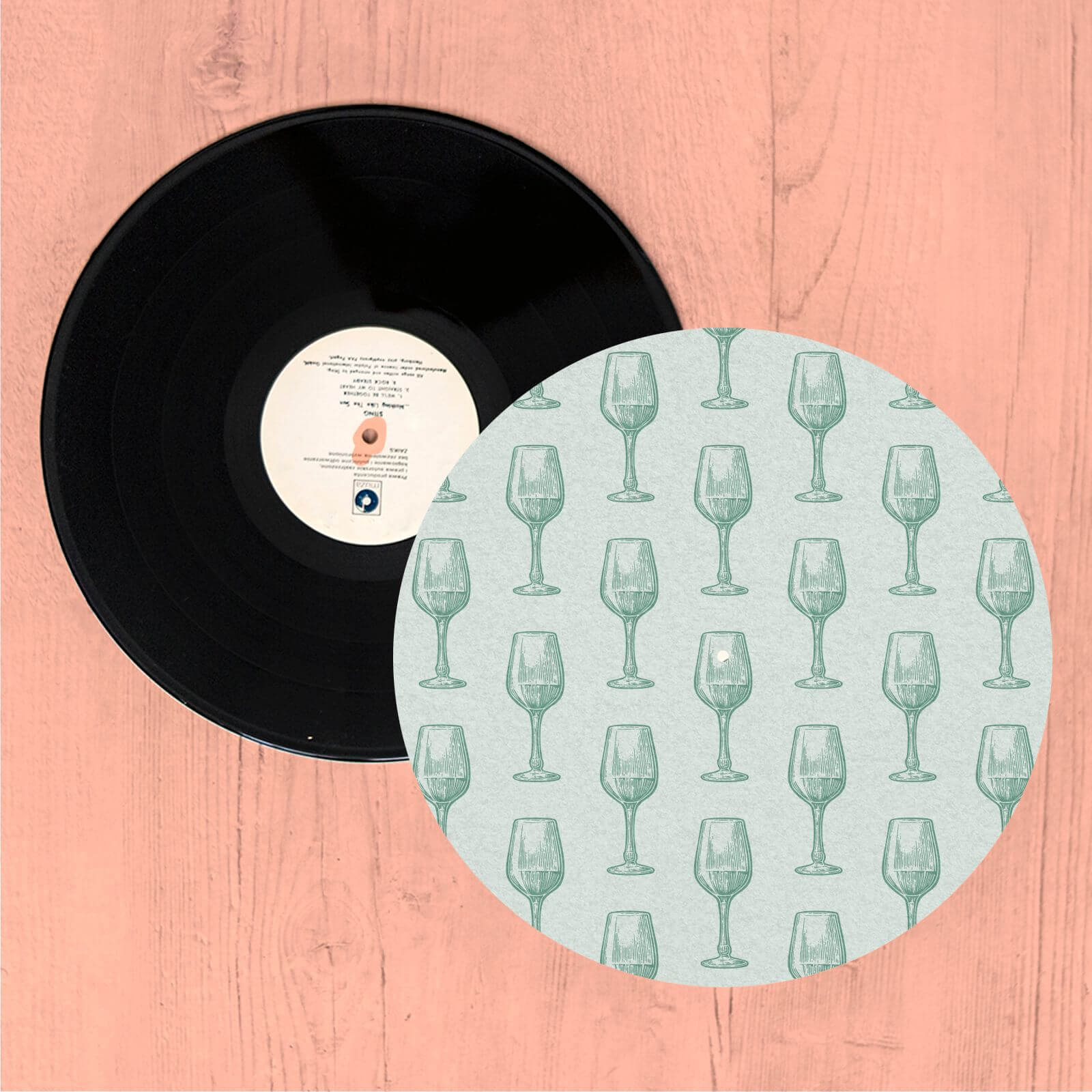 Wine Glass Pattern Slip Mat