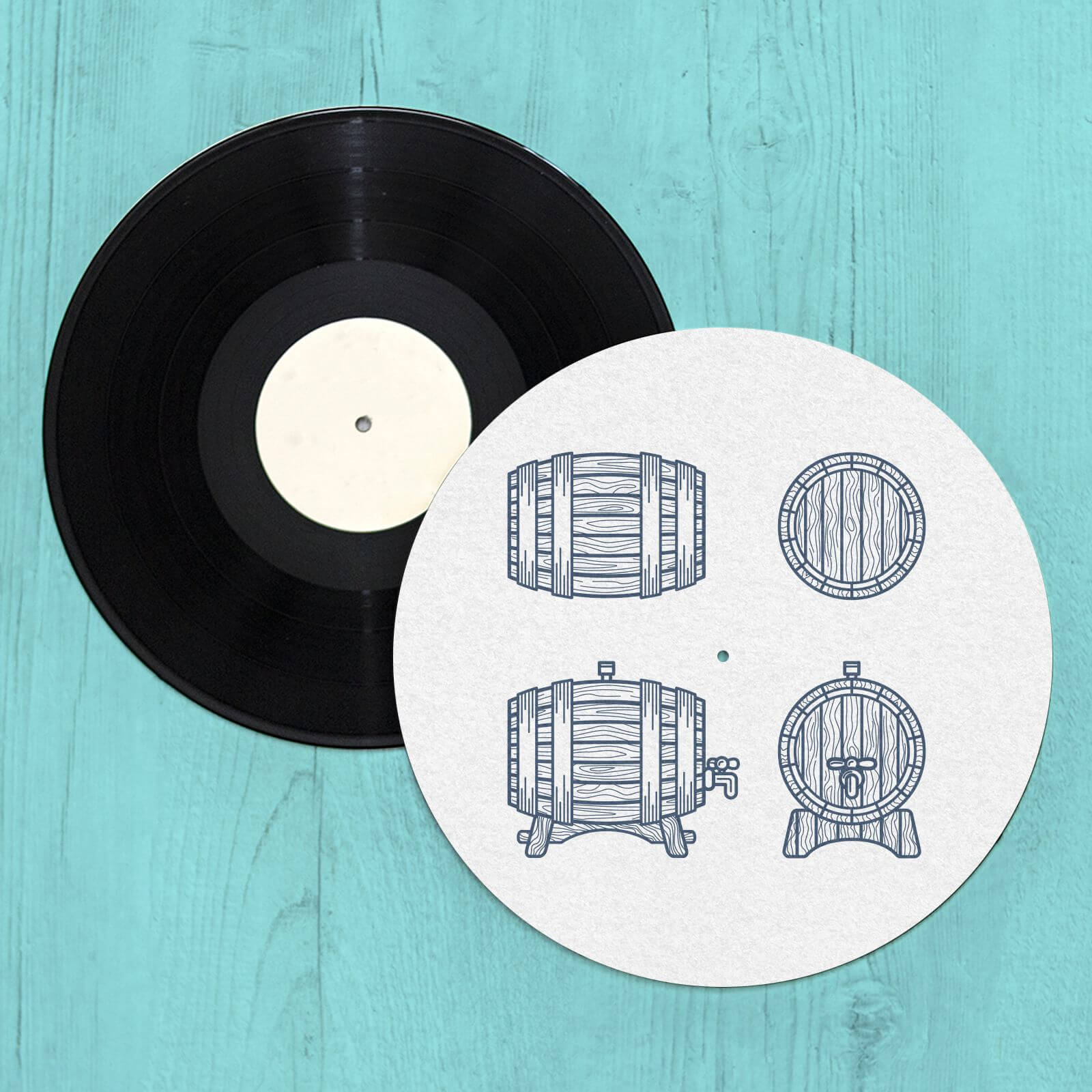 Beer Barrels Slip Mat