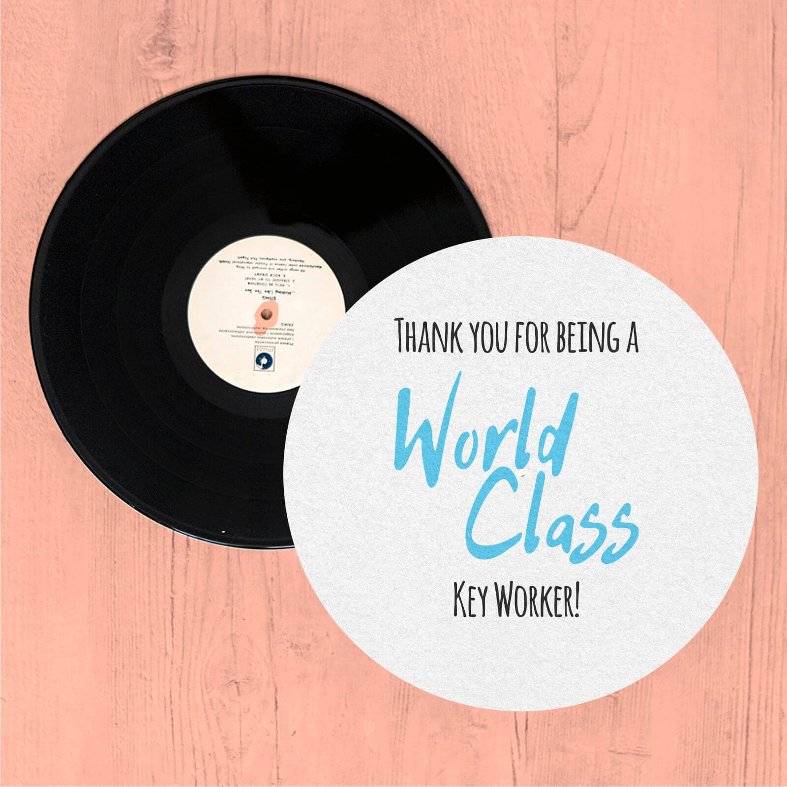 Thank You For Being A World Class Key Worker! Slip Mat