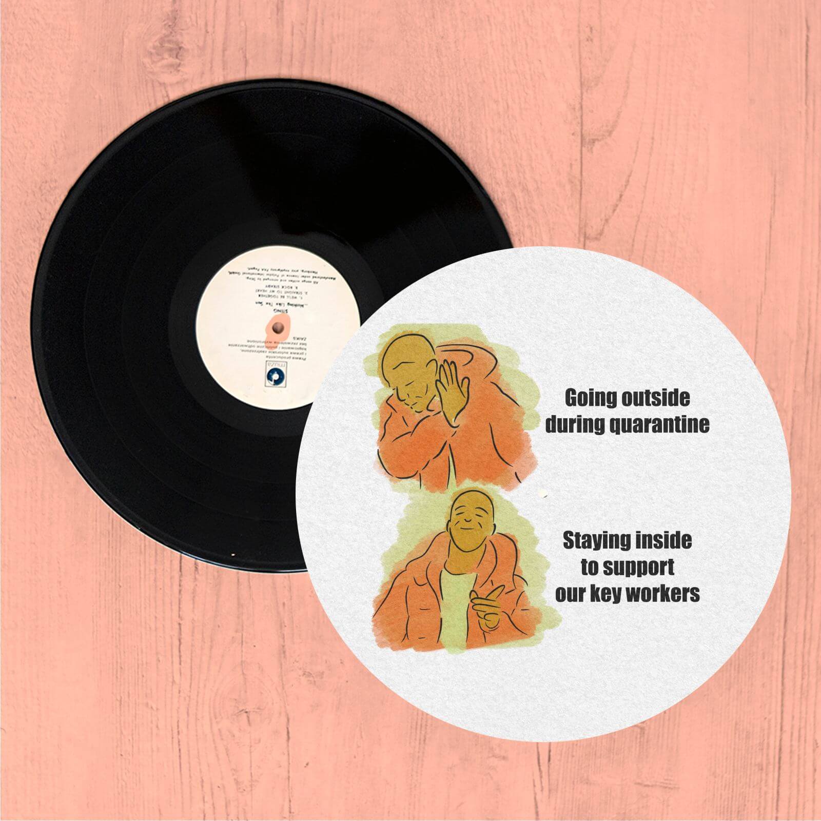 Key Worker Meme Slip Mat