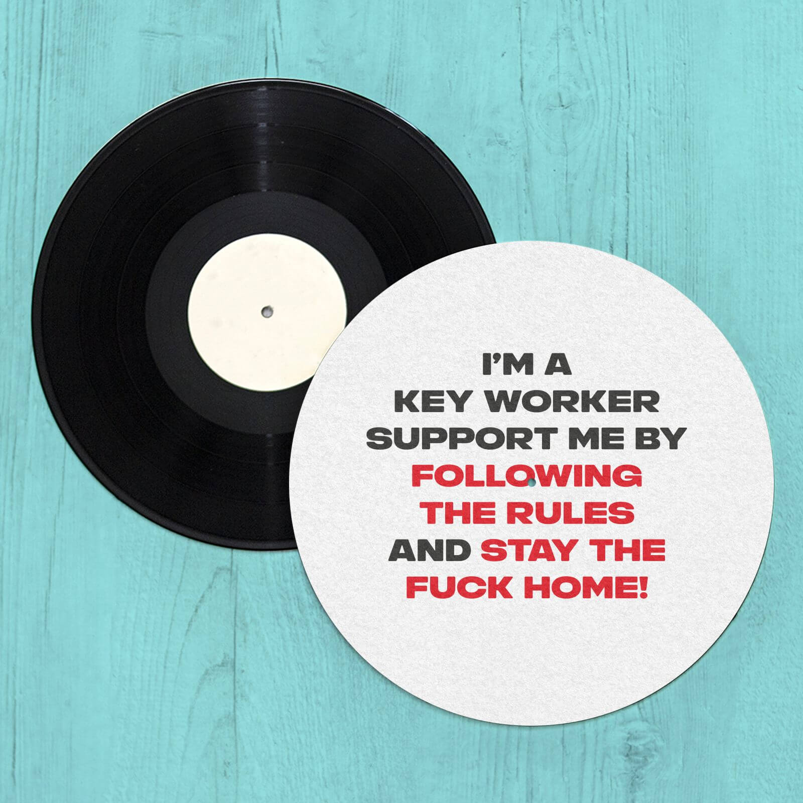 Stay The Fuck Home! Slip Mat